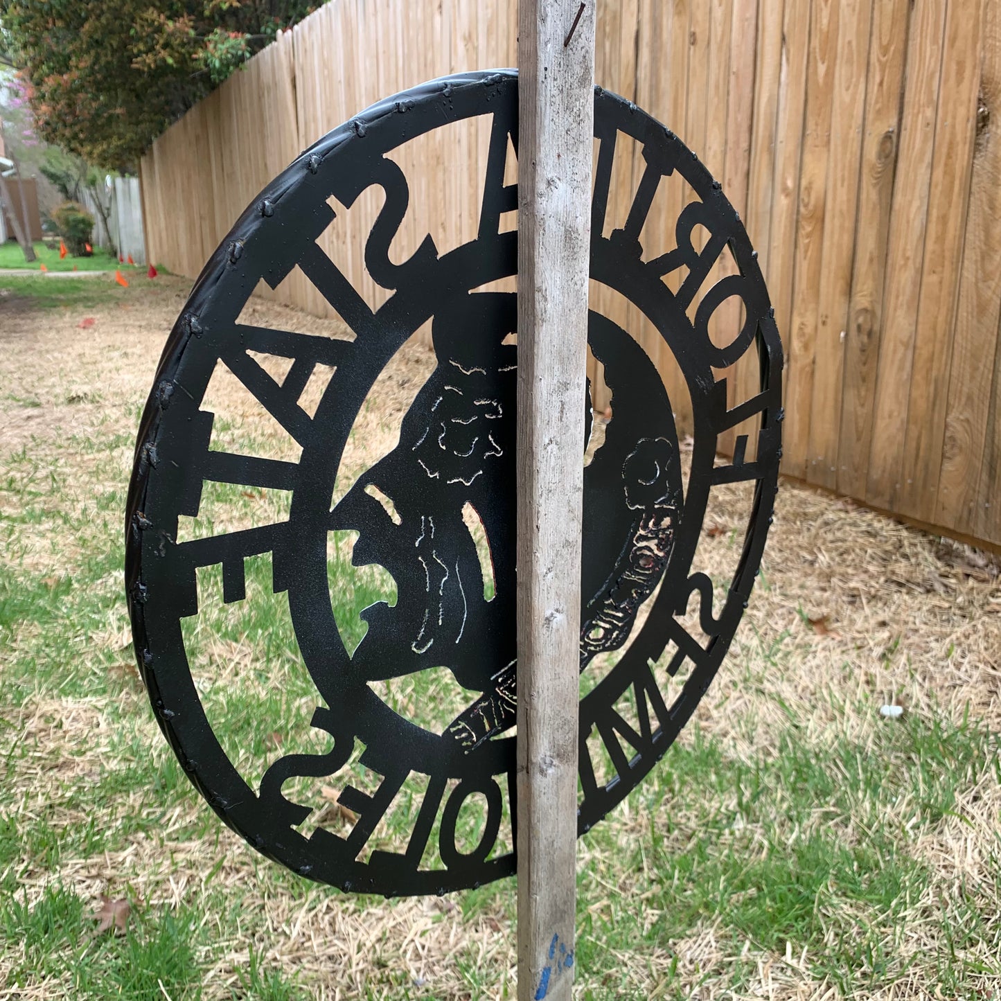 12", 18", 24", 32" FSU FLORIDA STATE SEMINOLES INDIAN LOGO METAL CUSTOM VINTAGE CRAFT TEAM SIGN