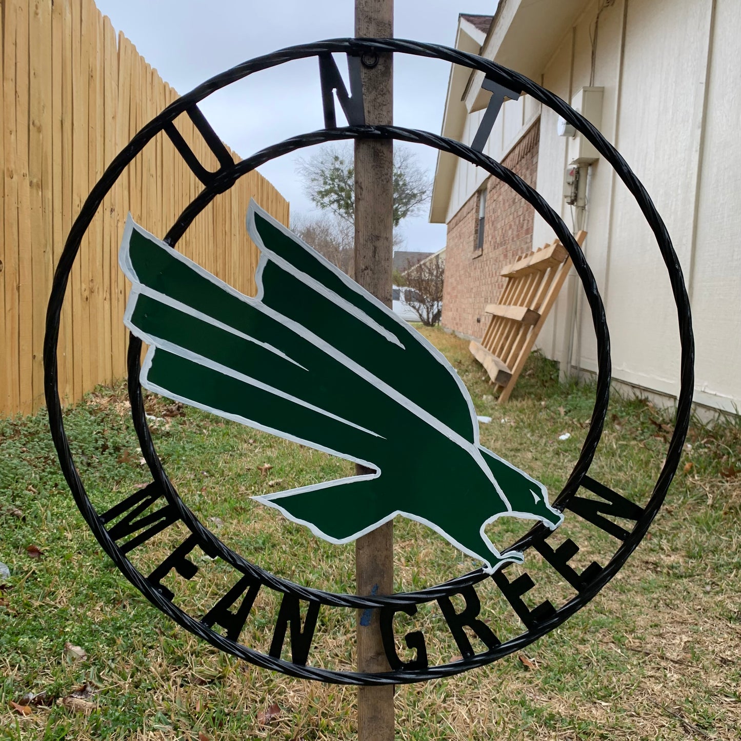 12",18",24",32",36" UNT MEAN GREEN CUSTOM METAL VINTAGE CRAFT SIGN TEAM HANDMADE