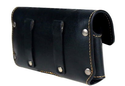 7" LONGHORNS HORIZONTAL LEATHER POUCH EXTRA LARGE  BELT LOOP HOLSTER CELL PHONE CASE UNIVERSAL OVERSIZE--FREE SHIPPING