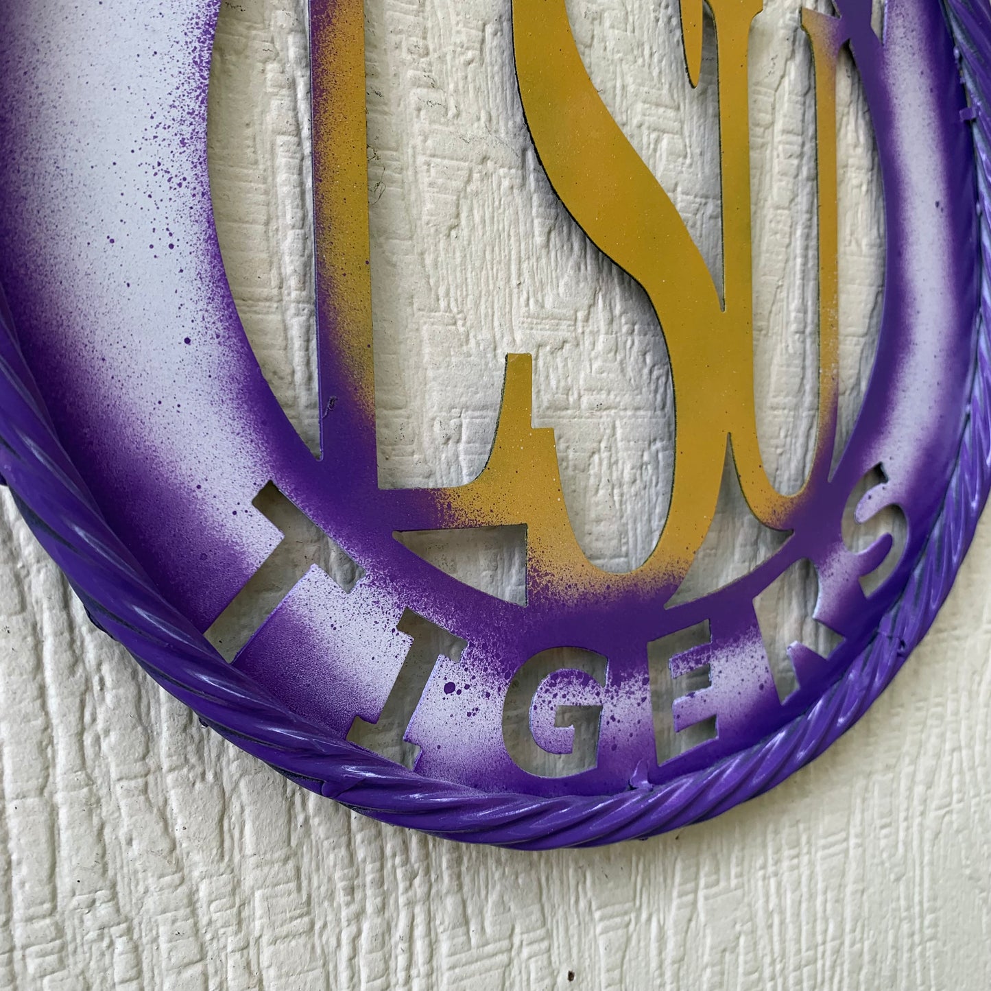 12",18",24",32" LSU GEAUX TIGERS CUSTOM METAL VINTAGE CRAFT SIGN TEAM WALL ART WESTERN HOME DECOR