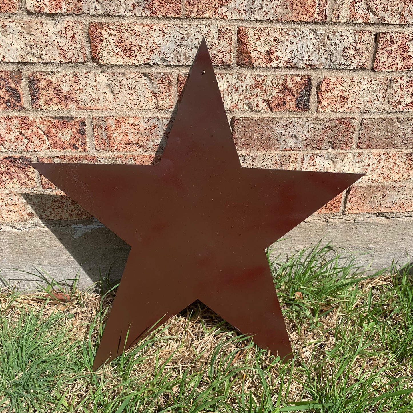 2D FLAT STAR BARN PLAIN LASERCUT METAL BROWN STAR ART WESTERN HOME DECOR HANDMADE #EH12822