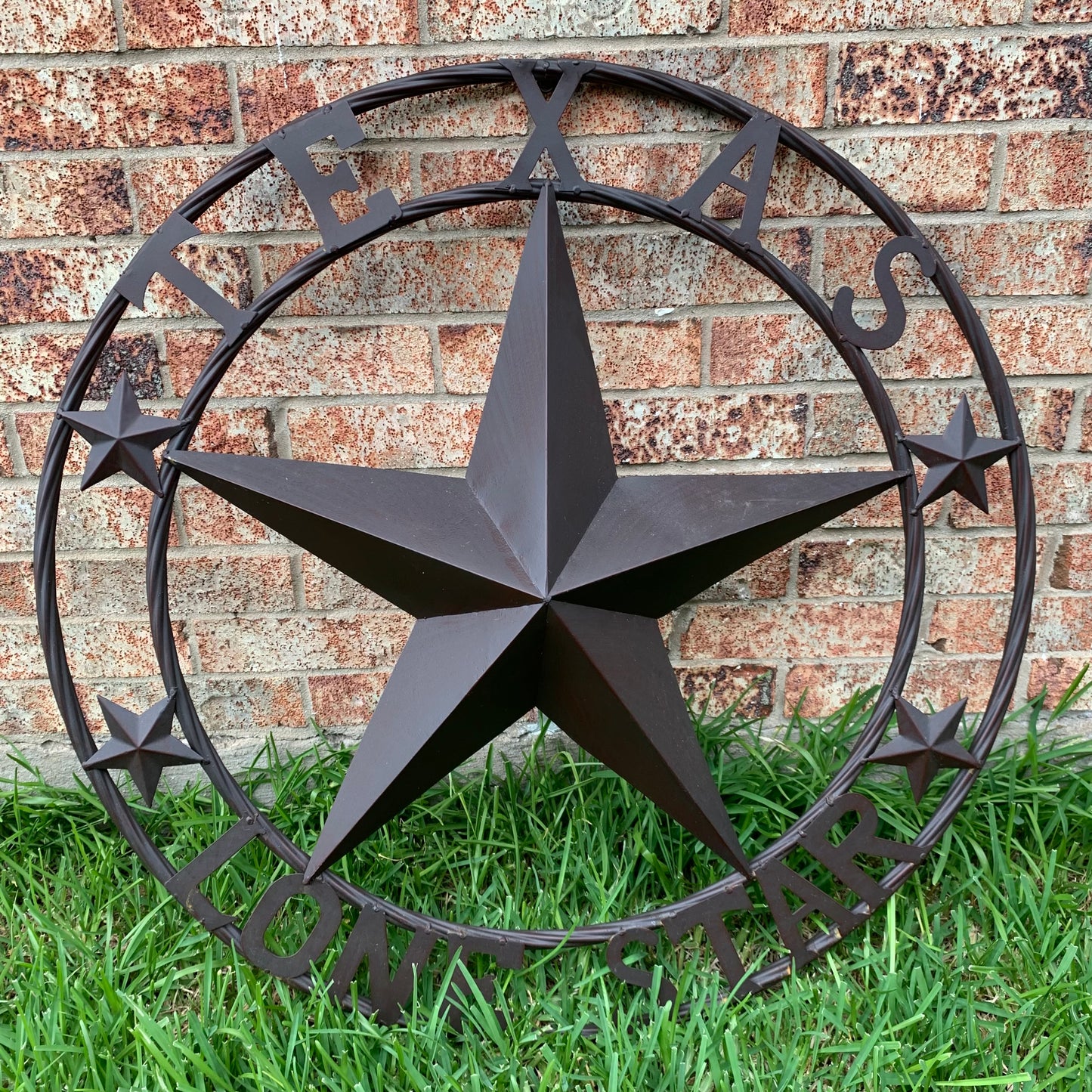 TEXAS LONESTAR METAL ART WESTERN HOME WALL DECOR RUSTIC VINTAGE BROWN NEW, SIZE:24",32",36",40",42",44",46",50"