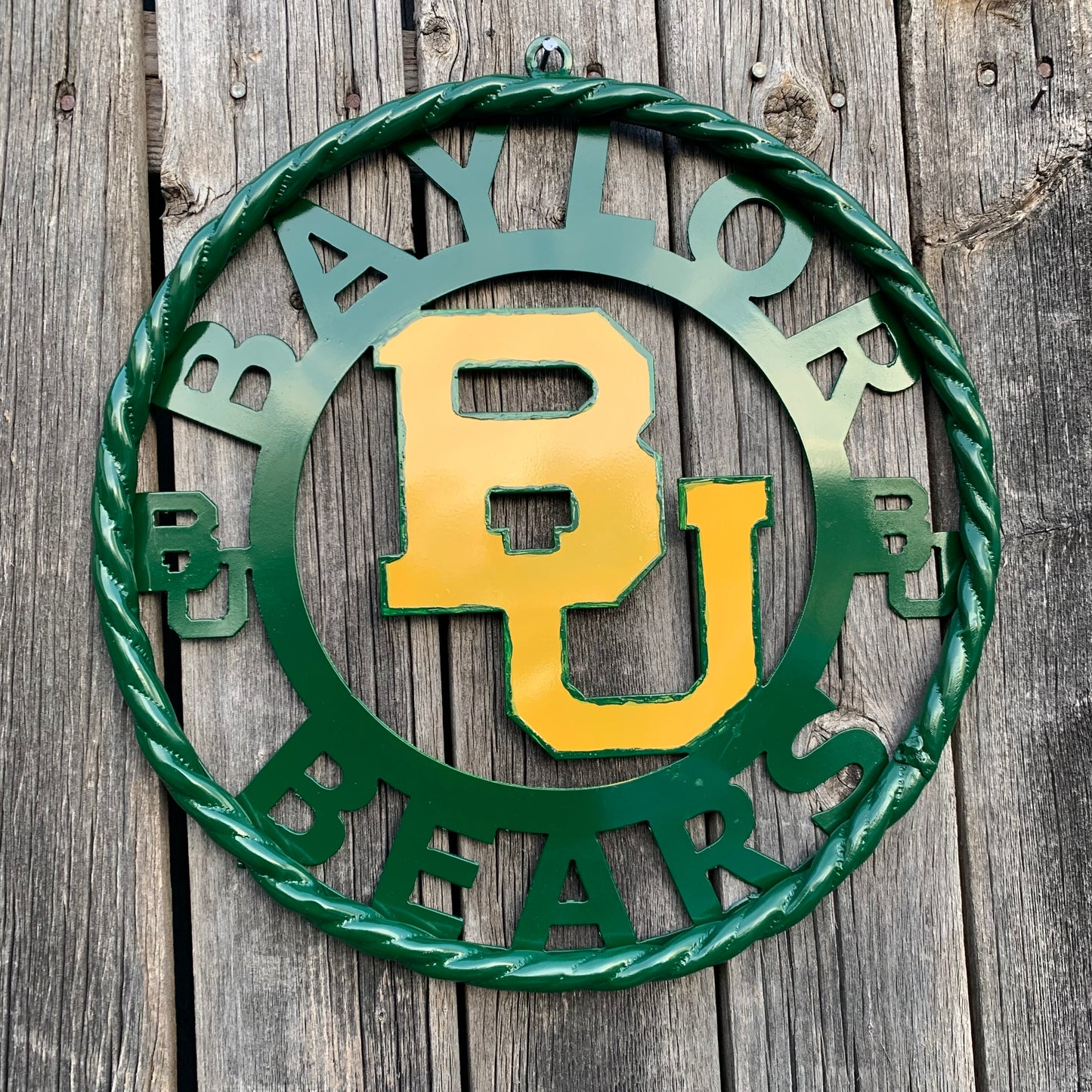 12",18",24",32" BAYLOR BEARS CUSTOM METAL VINTAGE CRAFT SIGN WESTERN HOME DECOR HANDMADE