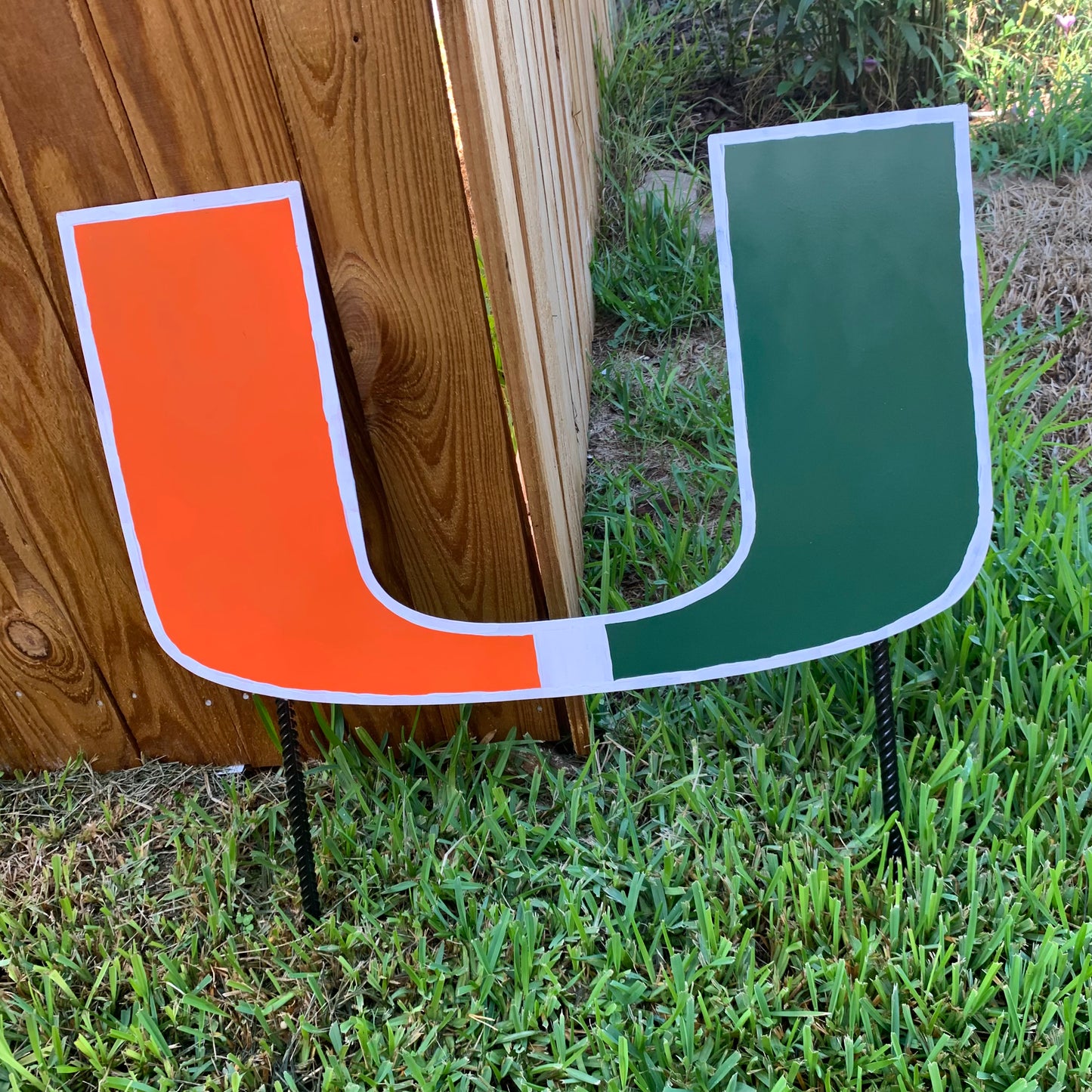 24"x15" MIAMI HURRICANES CUSTOM METAL VINTAGE CRAFT SIGN WESTERN HOME DECOR HANDMADE LASER CUT