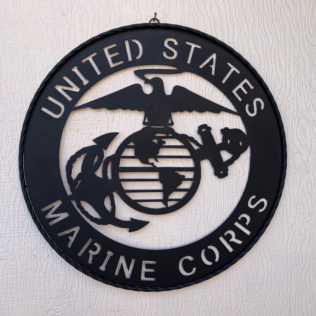 #EH10866 US MARINE CORPS 18",24",32" MILITARY LASERCUT CUSTOM BLACK METAL VINTAGE CRAFT SIGN WESTERN HOME DECOR HANDMADE