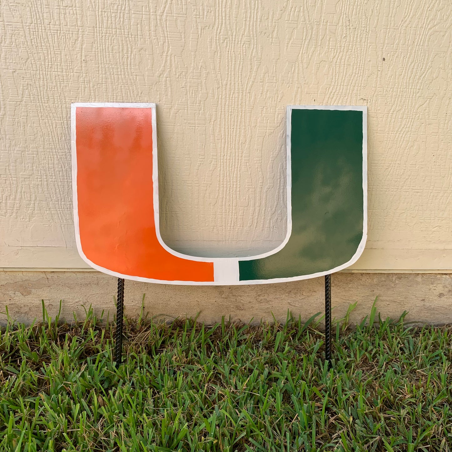 24"x15" MIAMI HURRICANES CUSTOM METAL VINTAGE CRAFT SIGN WESTERN HOME DECOR HANDMADE LASER CUT