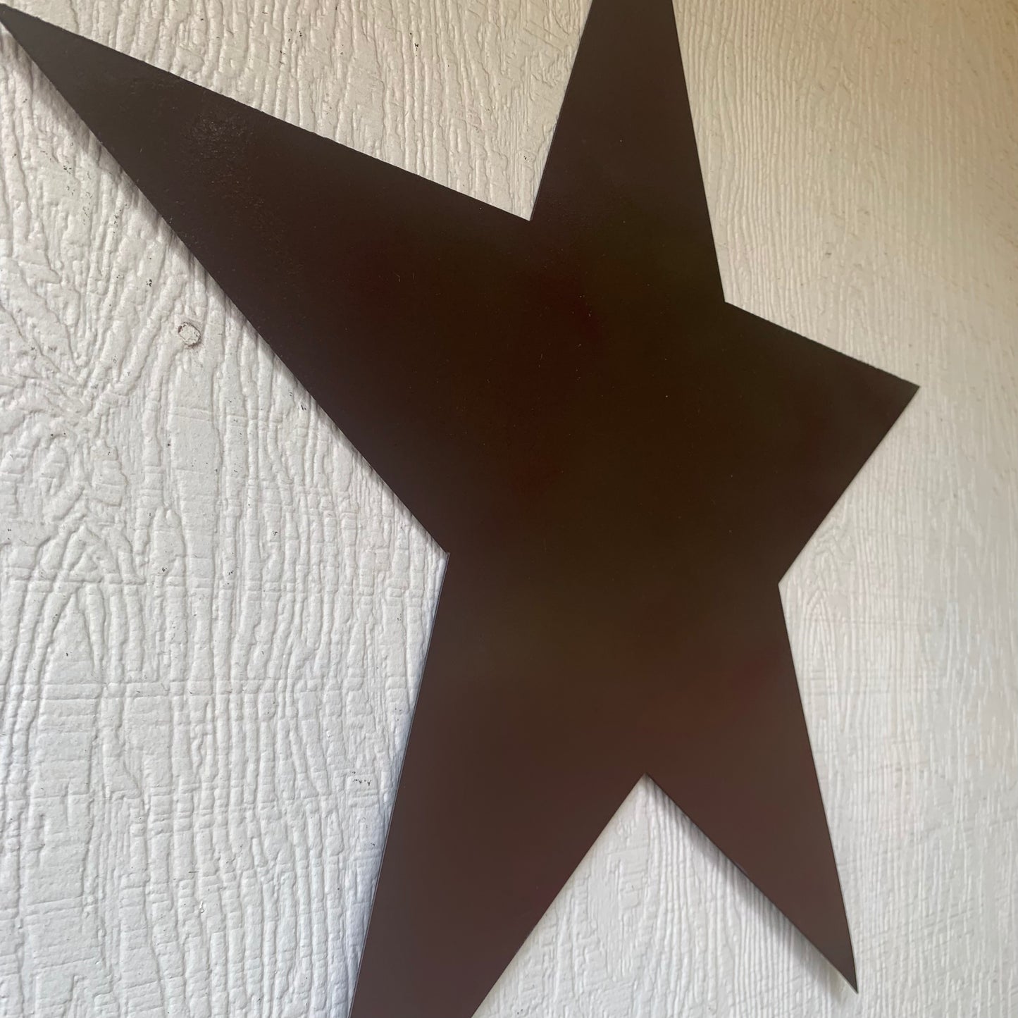 2D FLAT STAR BARN PLAIN LASERCUT METAL BROWN STAR ART WESTERN HOME DECOR HANDMADE #EH12822