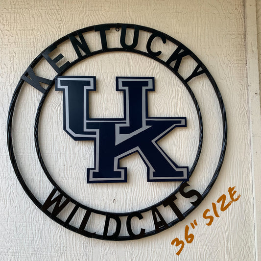 KENTUCKY WILDCATS CUSTOM METAL VINTAGE CRAFT SIGN WESTERN HOME DECOR HANDMADE