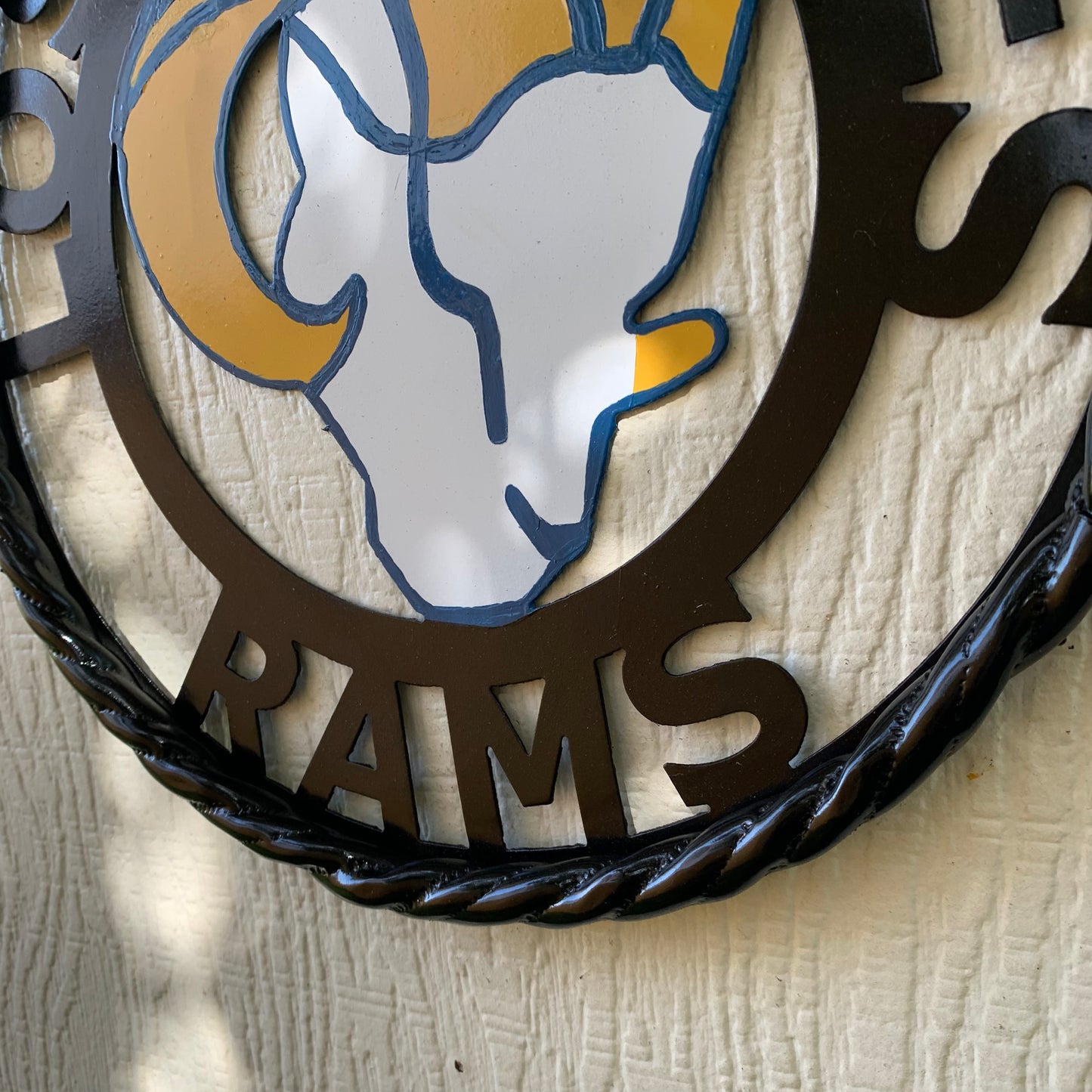 12", 18", 24", 32" LOS ANGES RAMS METAL CUSTOM VINTAGE CRAFT WALL ART TEAM SIGN HANDMADE