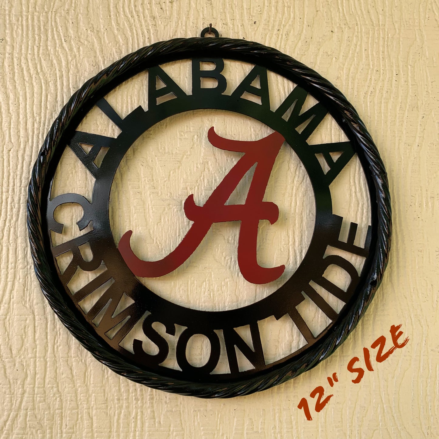 ALABAMA CRIMSON TIDE LASERCUT CUSTOM METAL VINTAGE CRAFT SIGN TEAM WESTERN HOME DECOR
