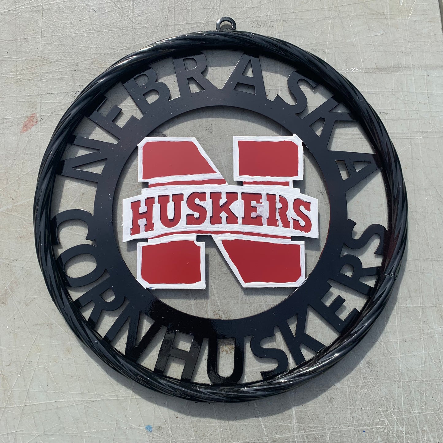12", 18", 24", 32" NEBRASKA HUSKERS METAL CUSTOM VINTAGE CRAFT TEAM SIGN