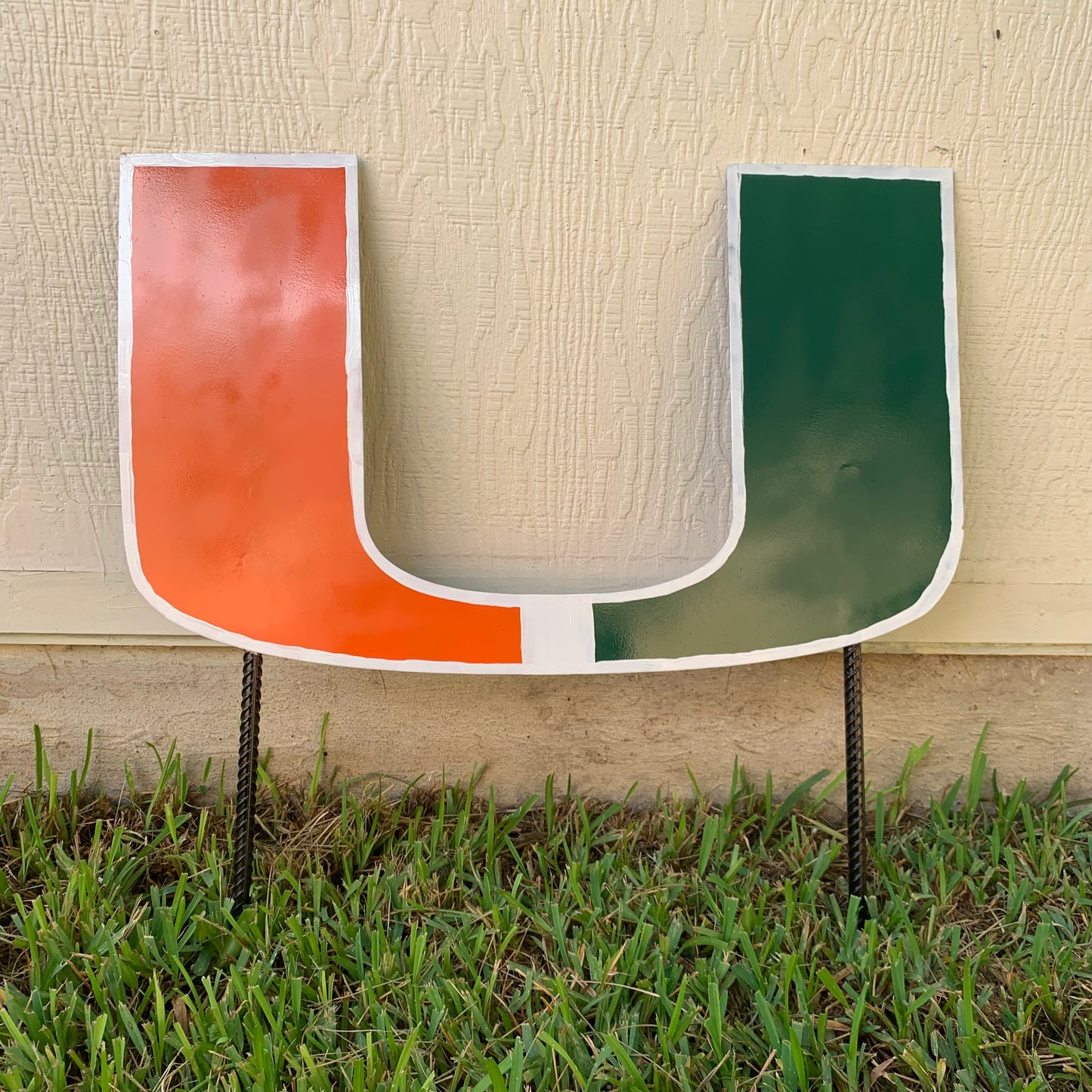 24"x15" MIAMI HURRICANES CUSTOM METAL VINTAGE CRAFT SIGN WESTERN HOME DECOR HANDMADE LASER CUT