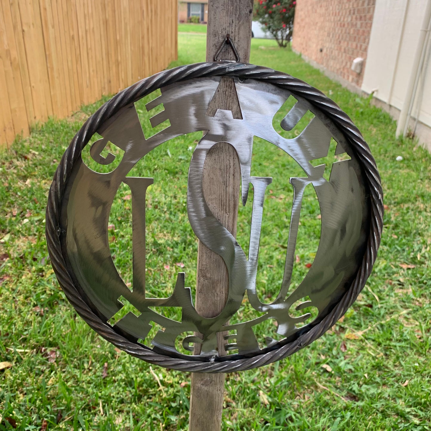 12",18",24",32" LSU GEAUX TIGERS CUSTOM RAW METAL VINTAGE CRAFT TEAM SIGN WESTERN HOME DECOR HANDMADE