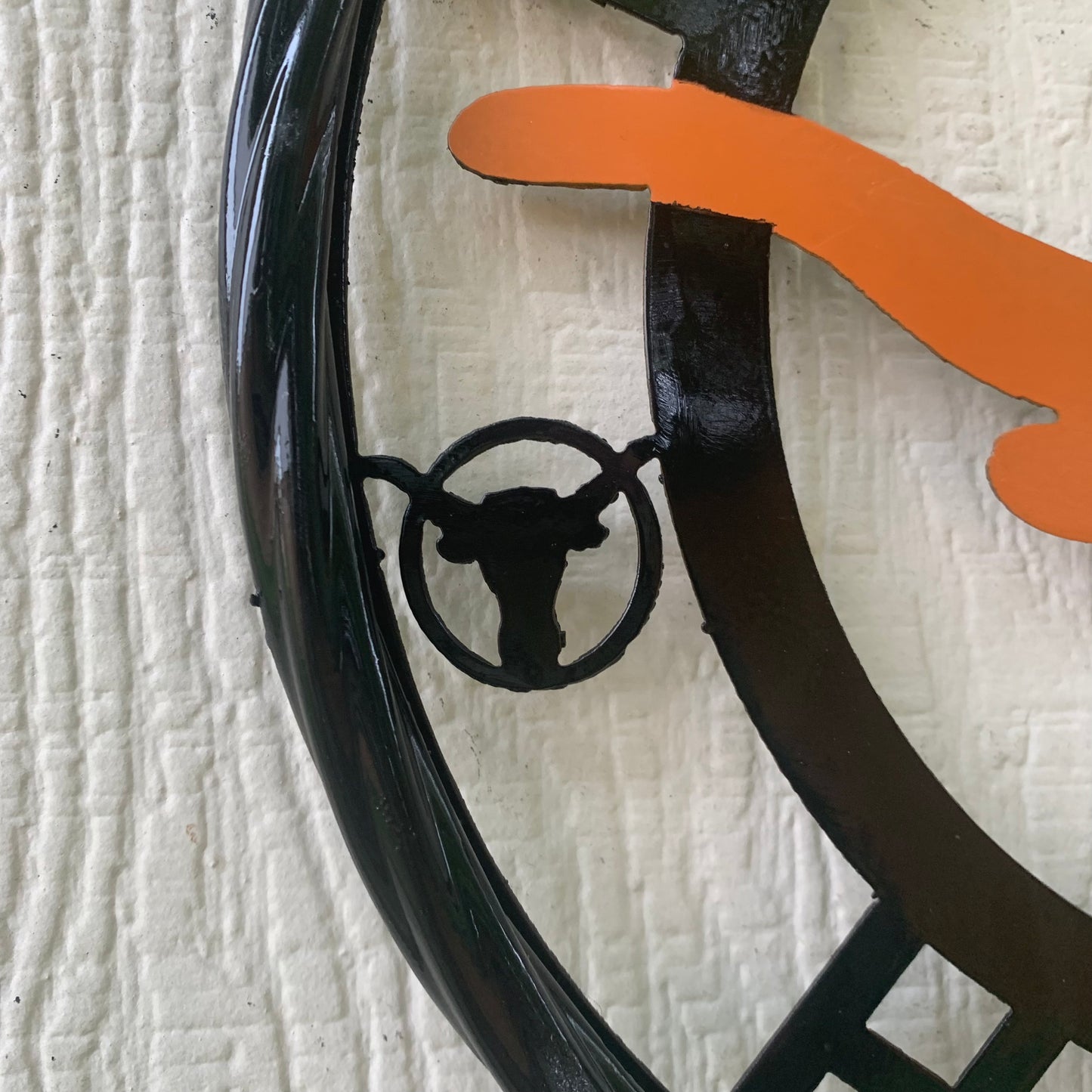 HOOKEM HORNS TEXAS LONGHORNS HOOK EM METAL CUSTOM VINTAGE CRAFT WALL ART TEAM SIGN HANDMADE