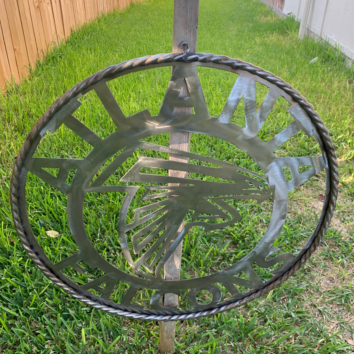 18", 24", 32", 36" ATLANTA FALCONS CUSTOM RAW METAL VINTAGE CRAFT TEAM SIGN HANDMADE