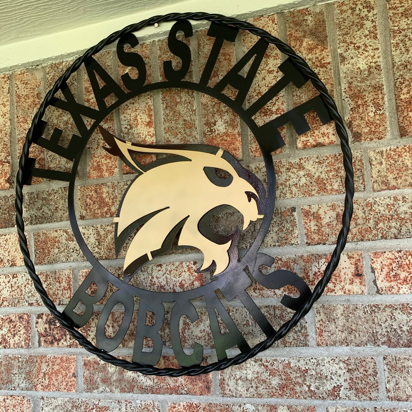 12",18",24",32",36" TEXAS STATE BOBCATS CUSTOM METAL VINTAGE CRAFT SIGN TEAM WESTERN HOME DECOR HANDMADE