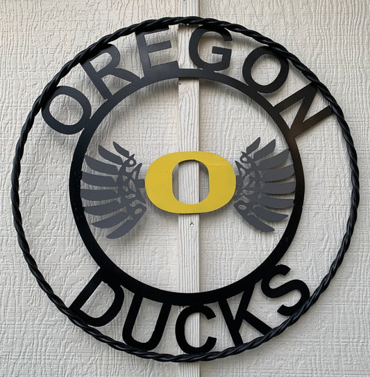 12", 18", 24", 32" OREGON DUCKS METAL CUSTOM VINTAGE CRAFT SPORTS TEAM SIGN HANDMADE