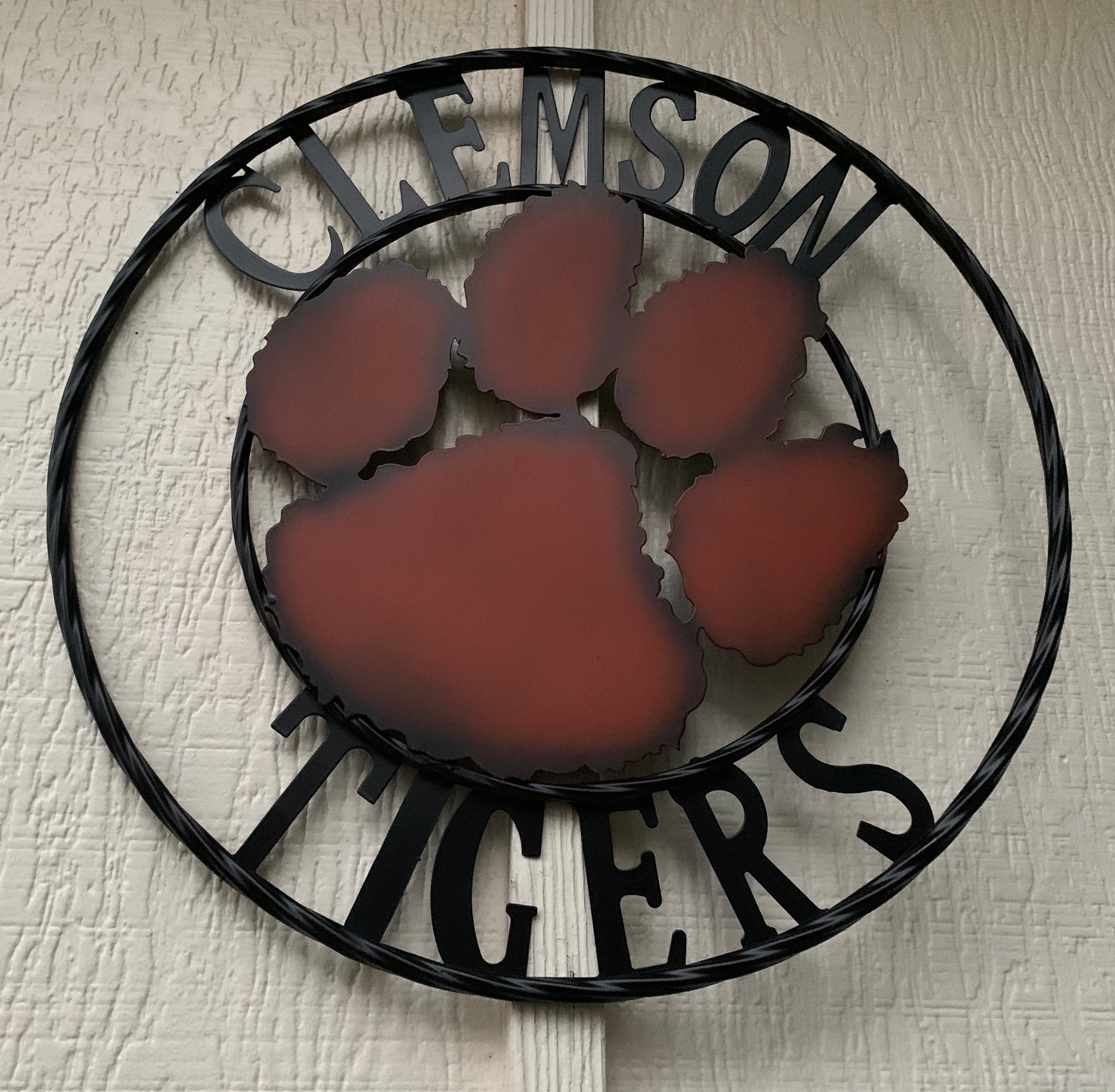 CLEMSON TIGERS CUSTOM METAL VINTAGE CRAFT SIGN WALL ART TEAM SIGN HANDMADE STYLE#1 12", 18", 24", 32"