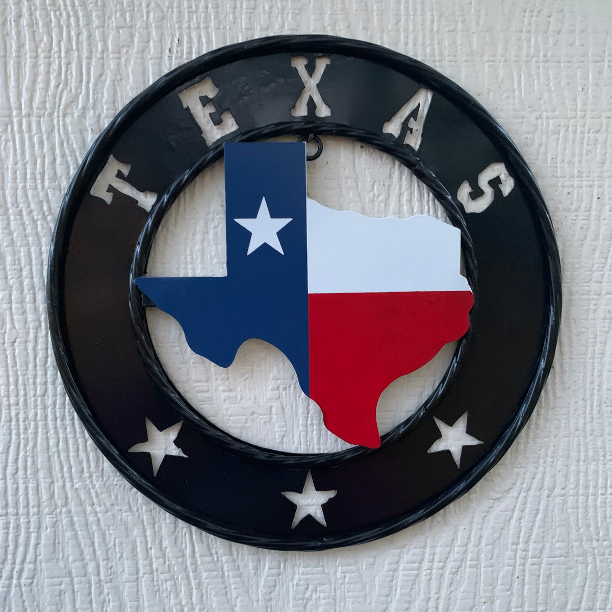 12" STATE OF TEXAS MAP CUSTOM METAL VINTAGE CRAFT SIGN WESTERN HOME DECOR NEW