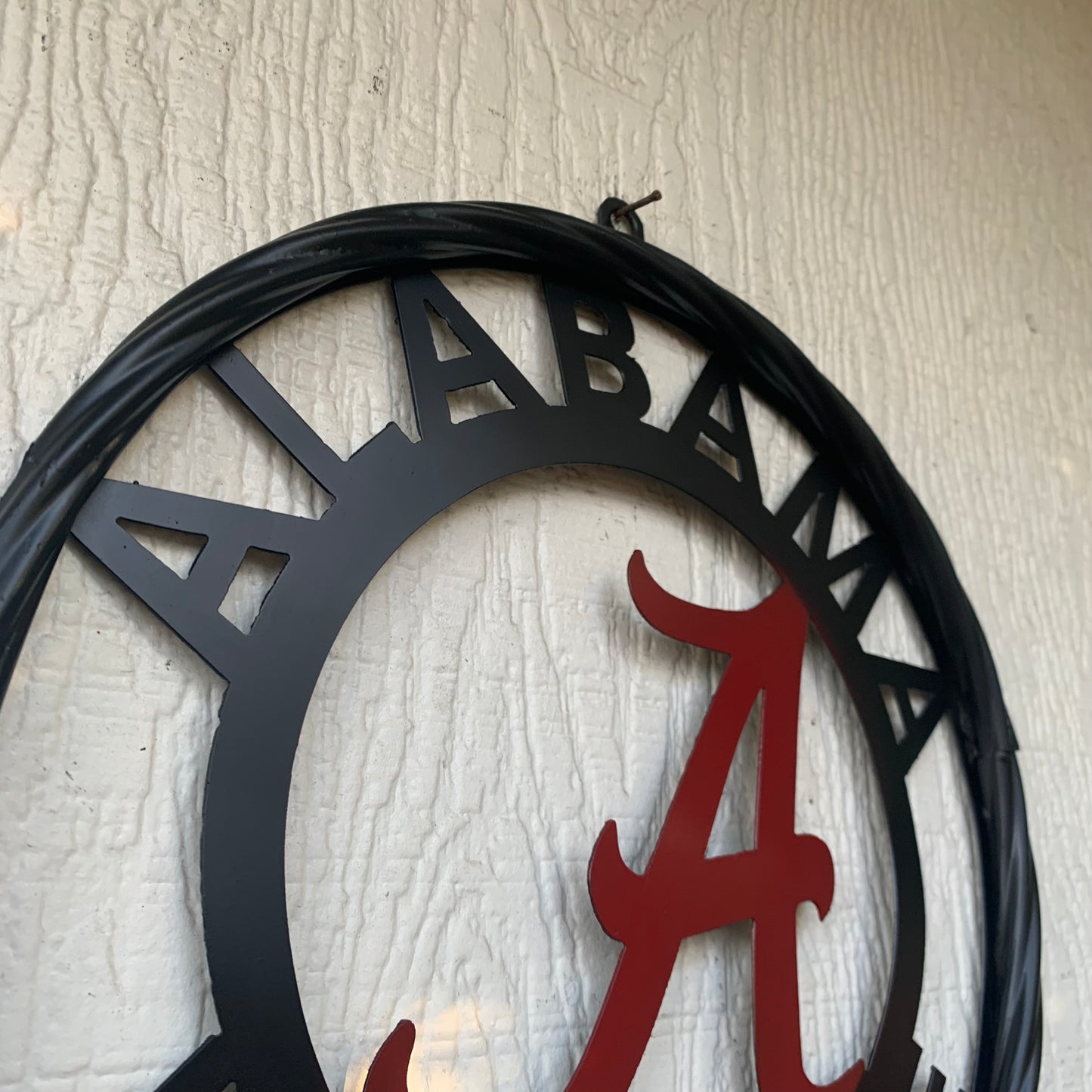 ALABAMA WELCOME RED & BLACK CUSTOM METAL VINTAGE SIGN TEAM HANDMADE