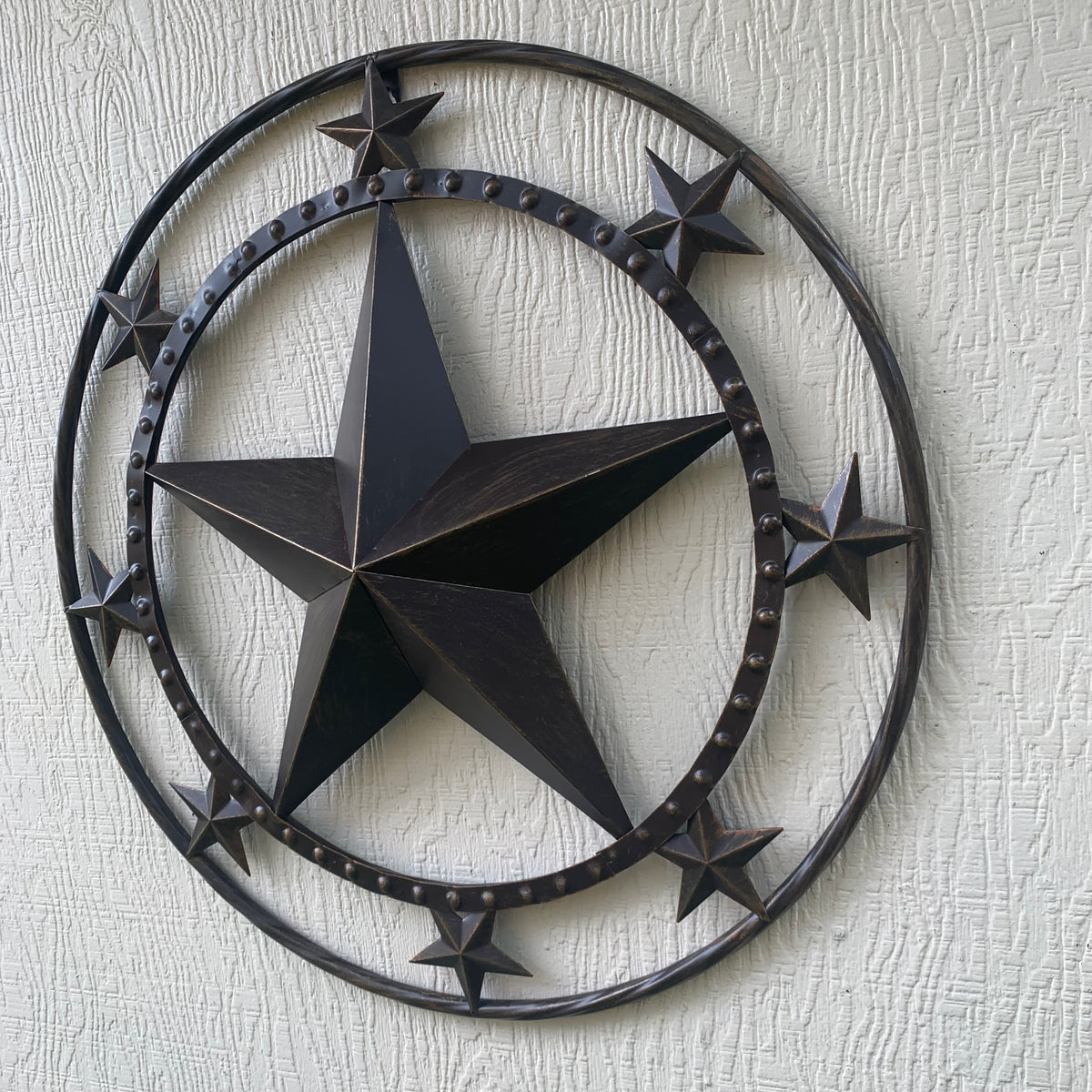 #SI_BC2109 MULTI STARS 24" BARN METAL STAR WESTERN HOME DECOR HANDMADE RUSTIC BRONZE NEW