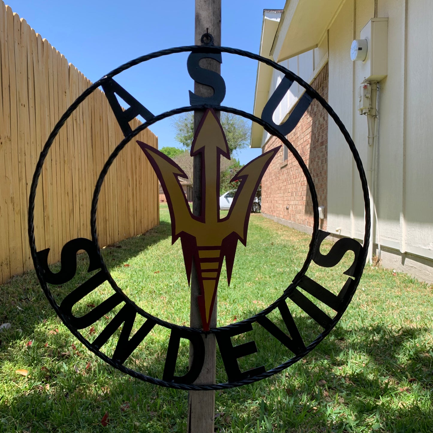 12", 18", 24", 32" ASU SUNDEVILS ARIZONA STATE CUSTOM METAL VINTAGE CRAFT SIGN TEAM WESTERN HOME DECOR HANDMADE