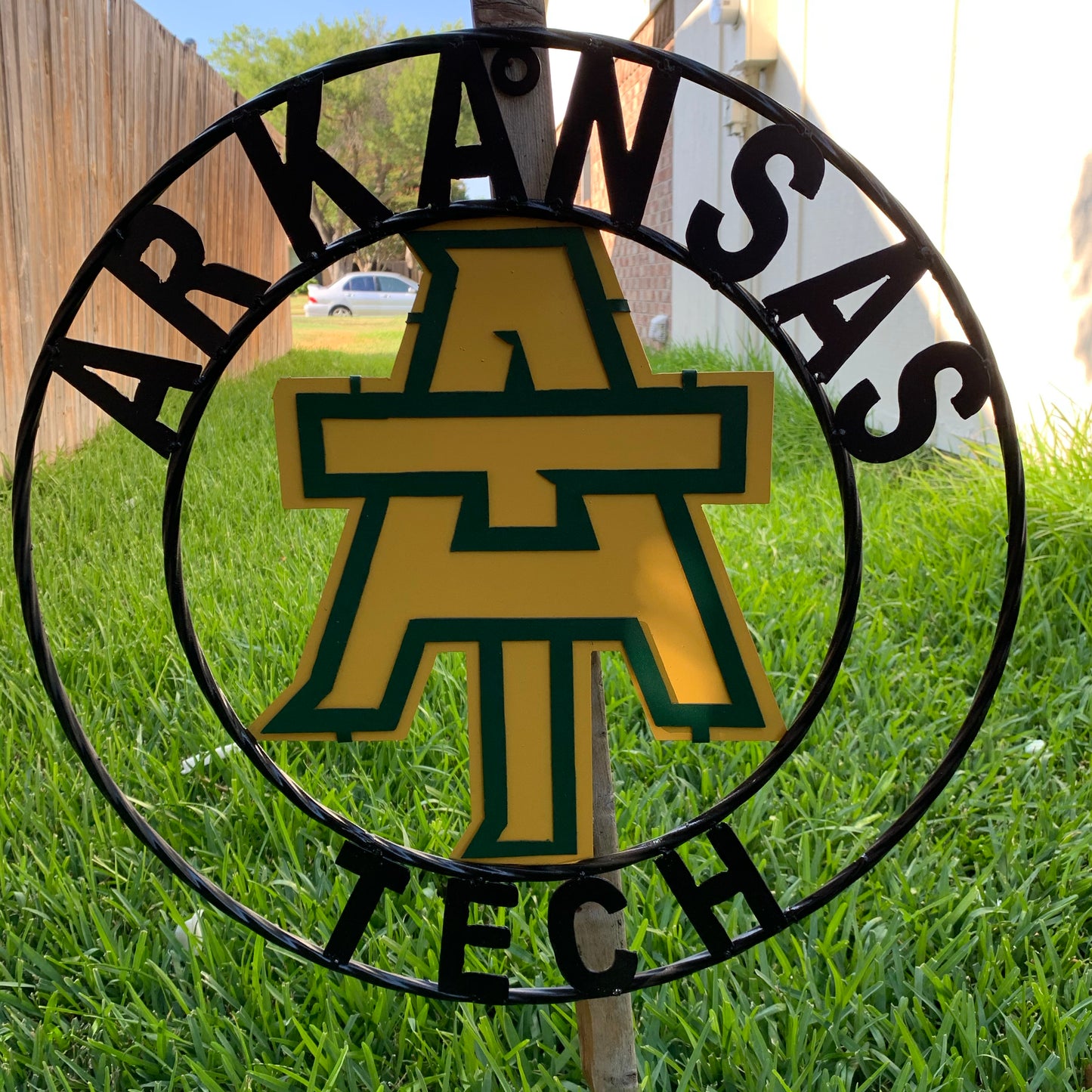 ARKANSAS TECH CUSTOM METAL VINTAGE CRAFT SIGN TEAM WESTERN HOME DECOR HANDMADE