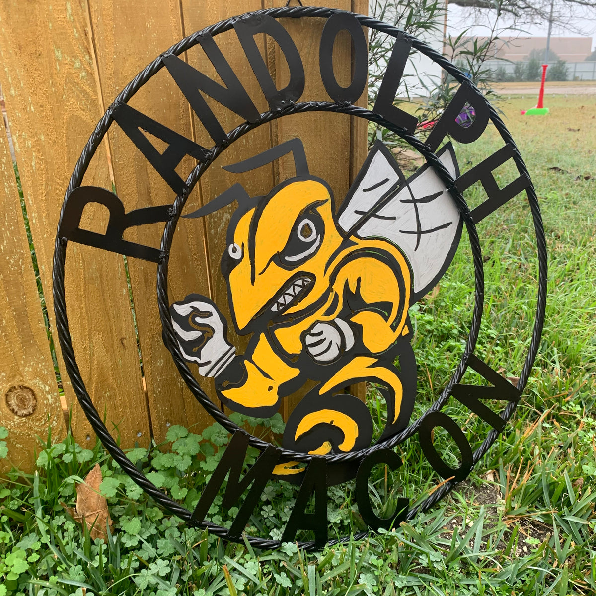 RANDOLPH MACON CUSTOM METAL VINTAGE CRAFT TEAM SIGN HANDMADE 12",18",24",32" SIZES