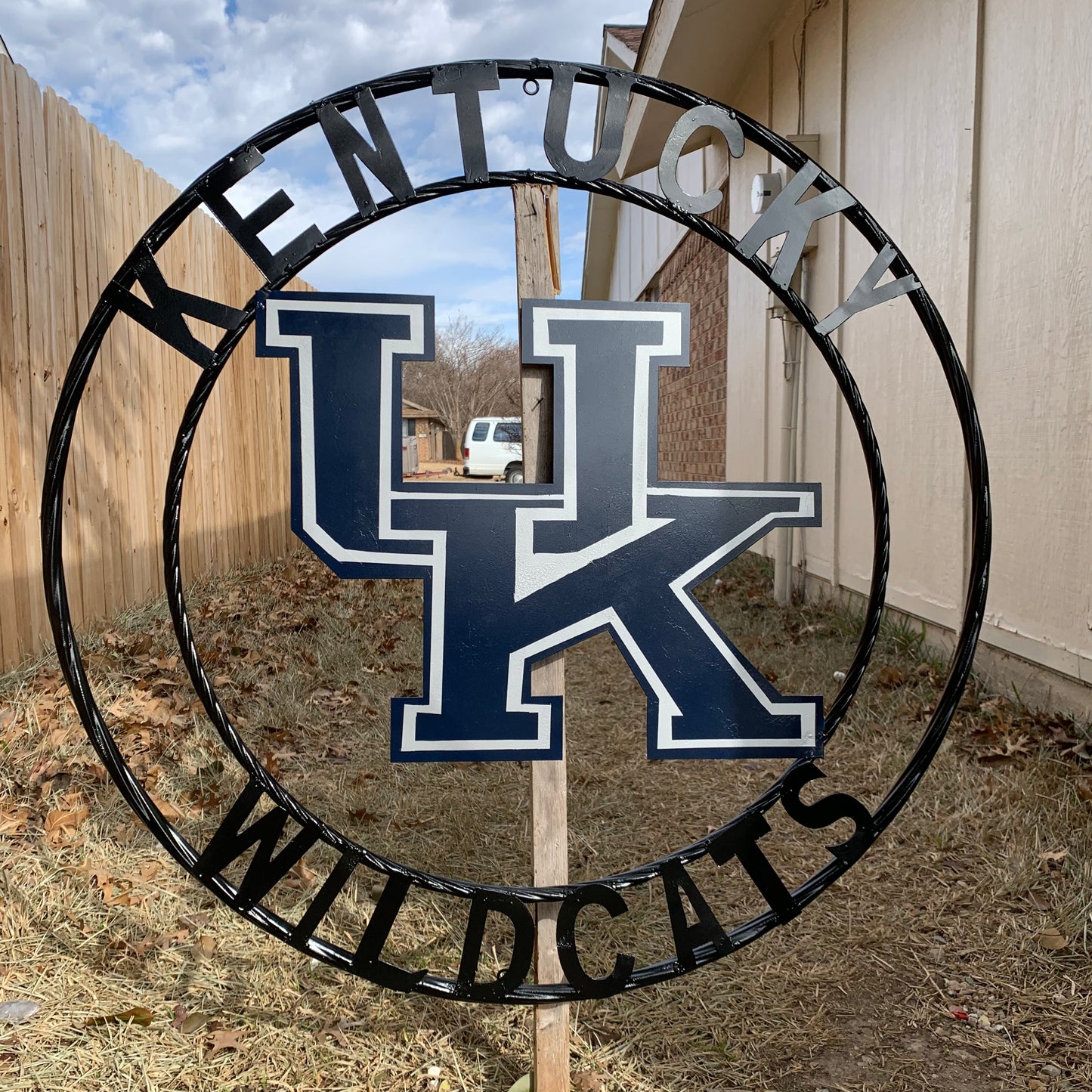 KENTUCKY WILDCATS CUSTOM METAL VINTAGE CRAFT SIGN WESTERN HOME DECOR HANDMADE