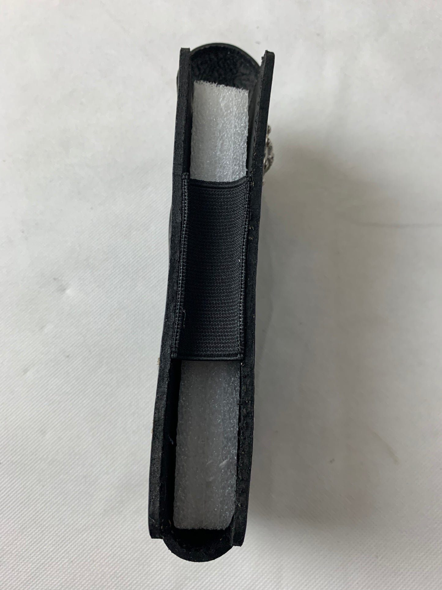 #WS341D 7" COWBOY PRAYER CROSS HOLSTER BLACK LEATHER POUCH EXTRA LARGE  BELT LOOP CELL PHONE CASE UNIVERSAL OVERSIZE--FREE SHIPPING