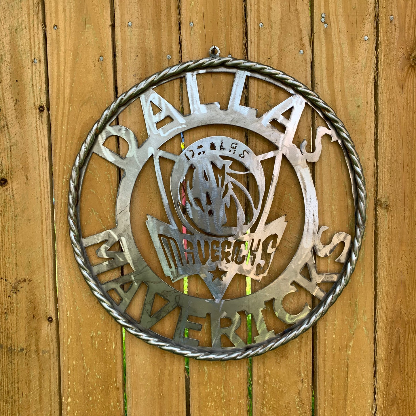 12",18", 24", 32",36" DALLAS MAVERICKS CUSTOM RAW METAL VINTAGE CRAFT TEAM SPORTS SIGN HANDMADE