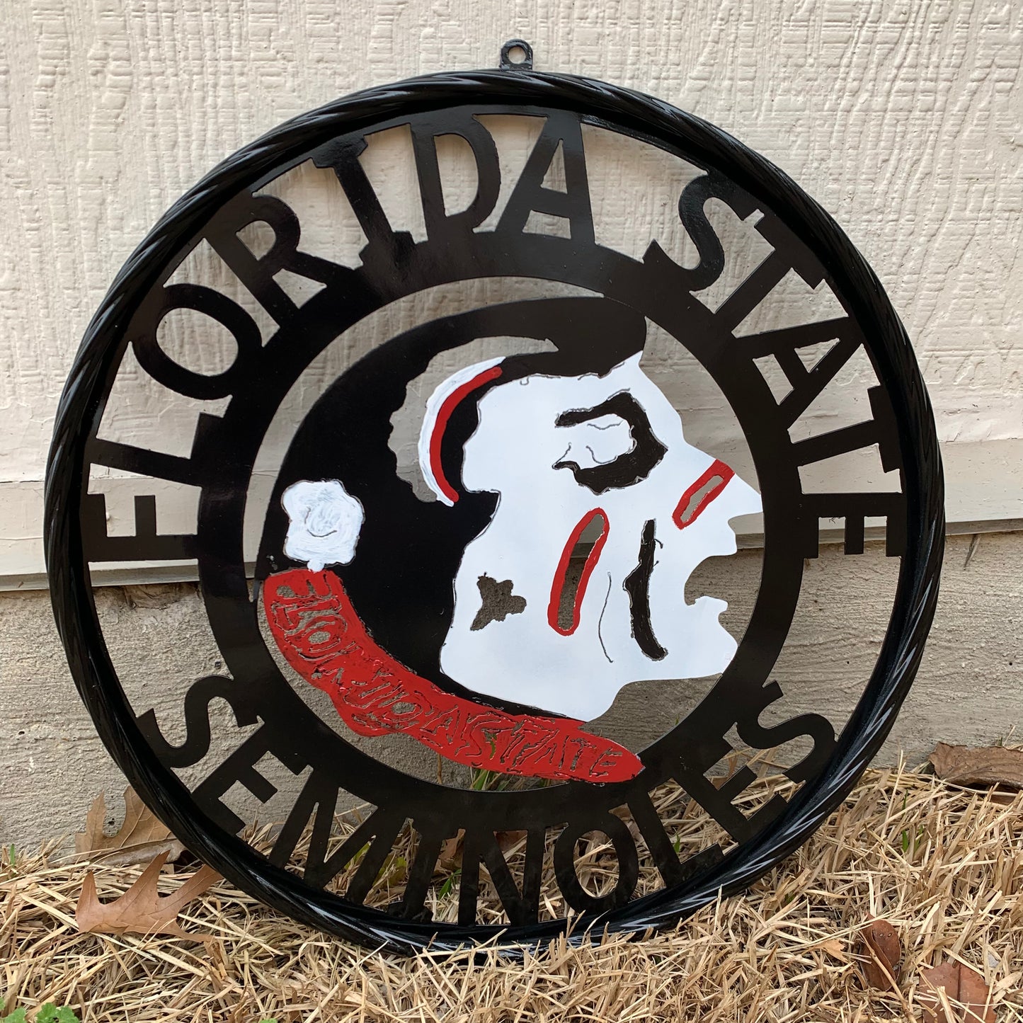 12", 18", 24", 32" FSU FLORIDA STATE SEMINOLES INDIAN LOGO METAL CUSTOM VINTAGE CRAFT TEAM SIGN