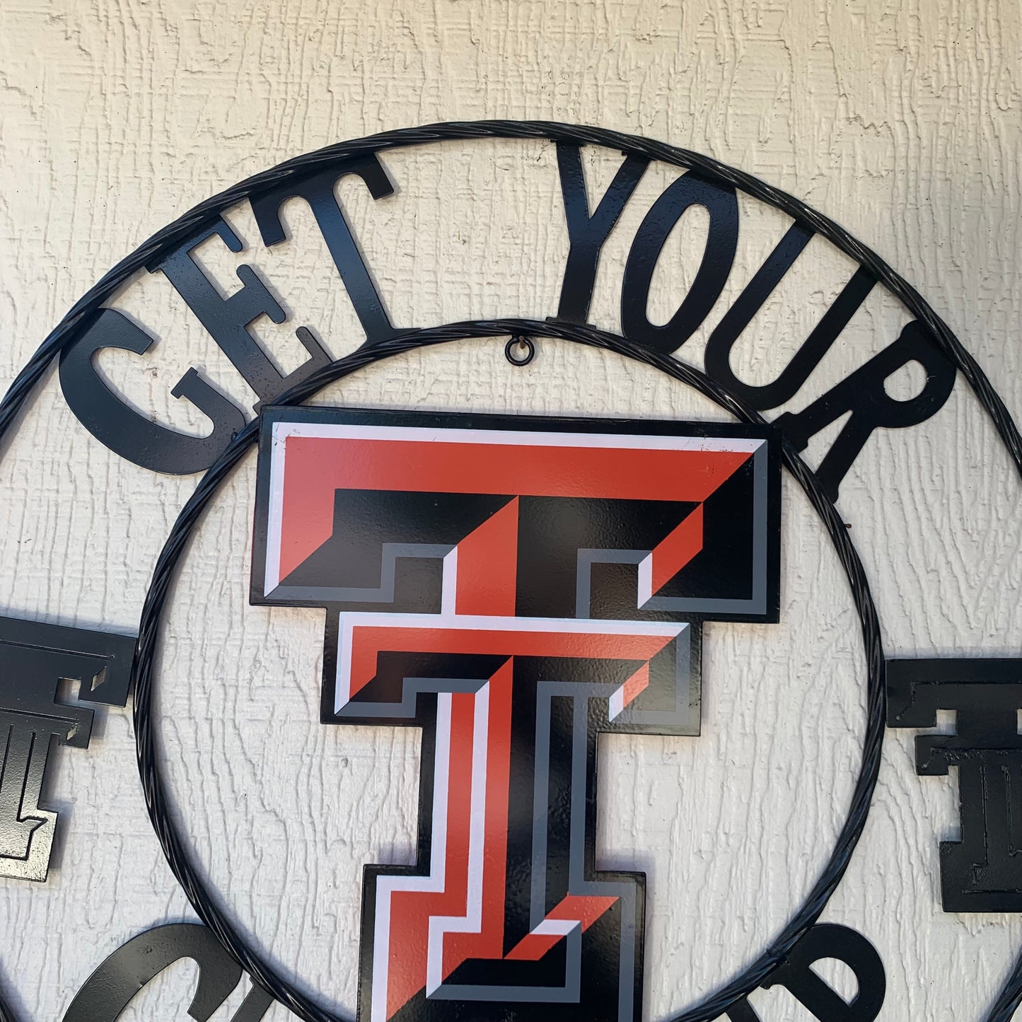 GET YOUR GUNS UP TEXAS TECH CUSTOM METAL VINTAGE CRAFT SIGN TEAM HANDMADE 12",18",24",32"