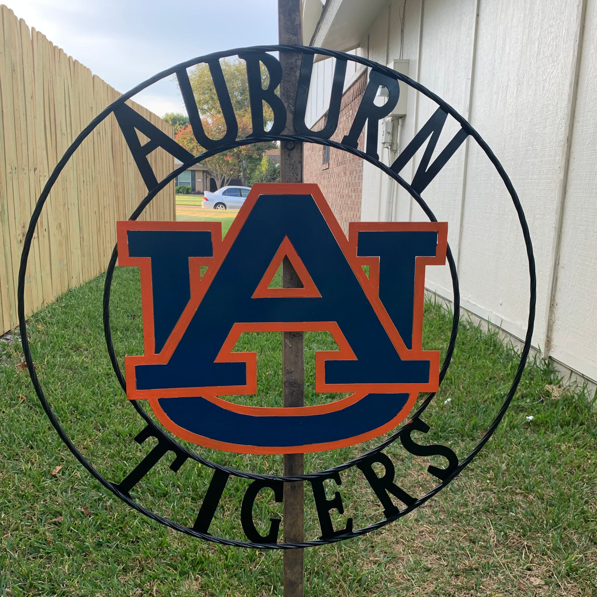 AUBURN TIGERS CUSTOM METAL VINTAGE CRAFT SIGN WESTERN HOME DECOR HANDMADE 12",18",24",32",36"