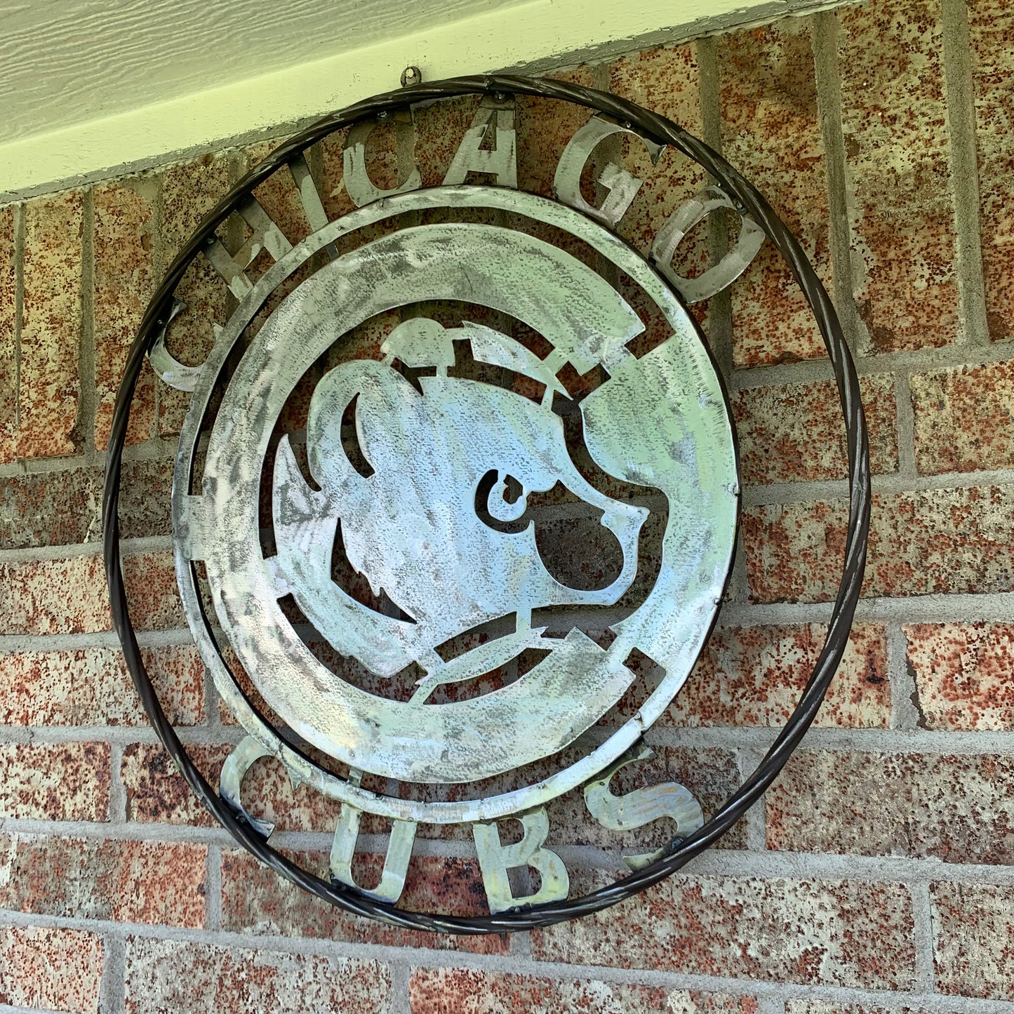 12", 18", 24", 32" CHICAGO CUBS CUSTOM RAW METAL VINTAGE CRAFT TEAM SPORTS SIGN HANDMADE