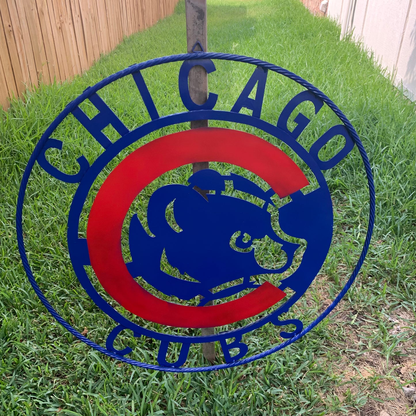 12", 18", 24", 32" CHICAGO CUBS CUSTOM METAL VINTAGE CRAFT TEAM SPORTS SIGN HANDMADE