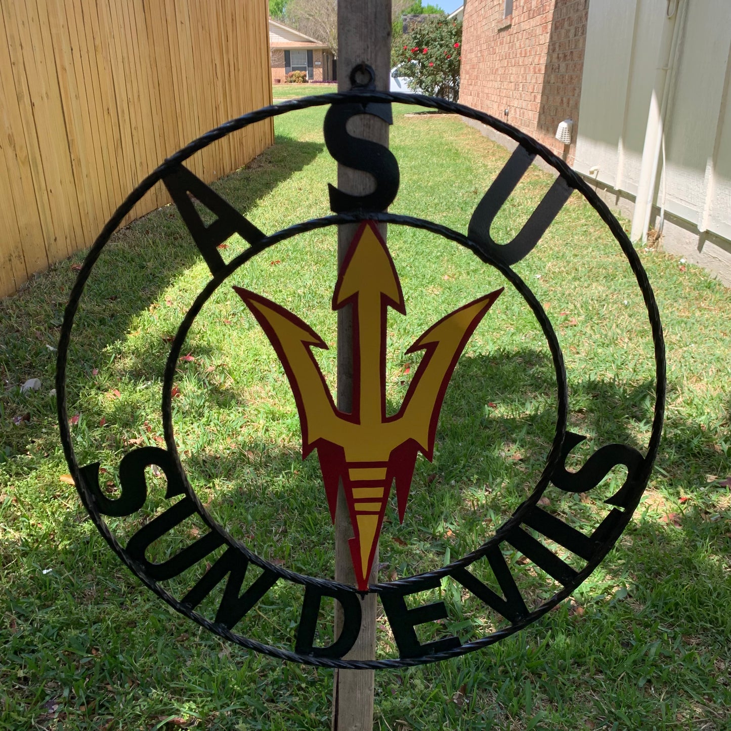12", 18", 24", 32" ASU SUNDEVILS ARIZONA STATE CUSTOM METAL VINTAGE CRAFT SIGN TEAM WESTERN HOME DECOR HANDMADE