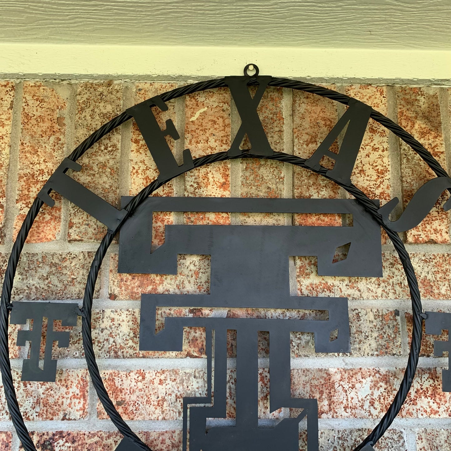TEXAS TECH RUSTIC BLACK CUSTOM METAL VINTAGE CRAFT WESTERN HOME DECOR HANDMADE