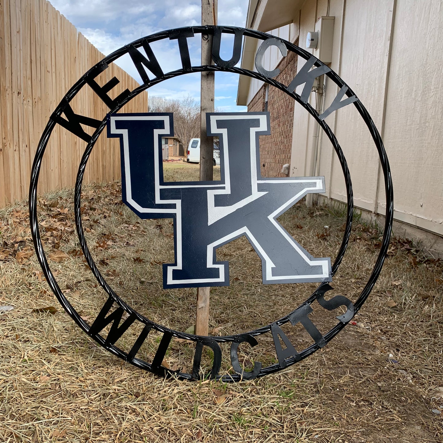 KENTUCKY WILDCATS CUSTOM METAL VINTAGE CRAFT SIGN WESTERN HOME DECOR HANDMADE