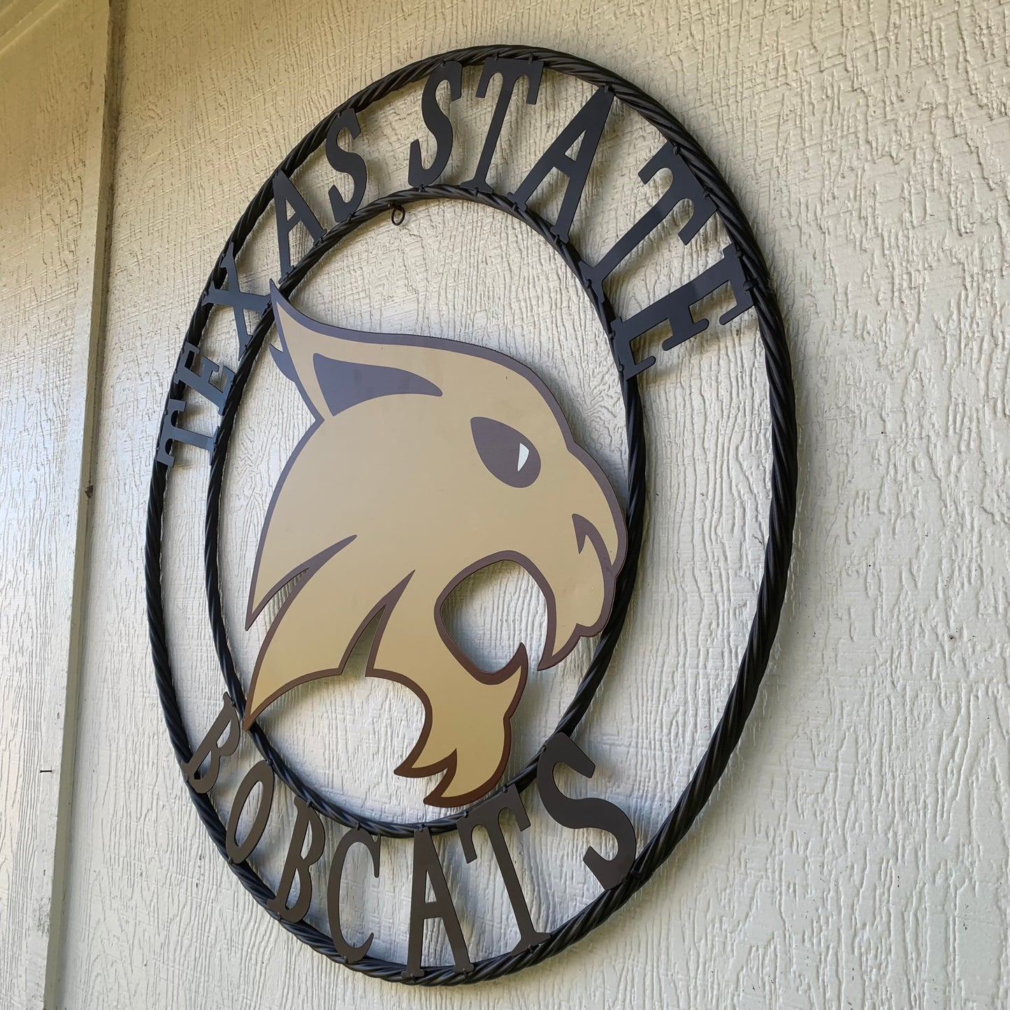 12",18",24",32",36" TEXAS STATE BOBCATS CUSTOM METAL VINTAGE CRAFT TEAM SIGN WESTERN HOME DECOR HANDMADE