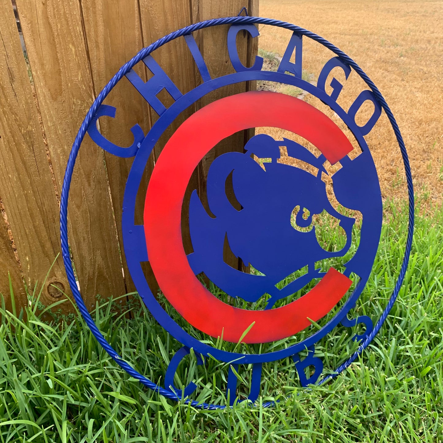 12", 18", 24", 32" CHICAGO CUBS CUSTOM METAL VINTAGE CRAFT TEAM SPORTS SIGN HANDMADE