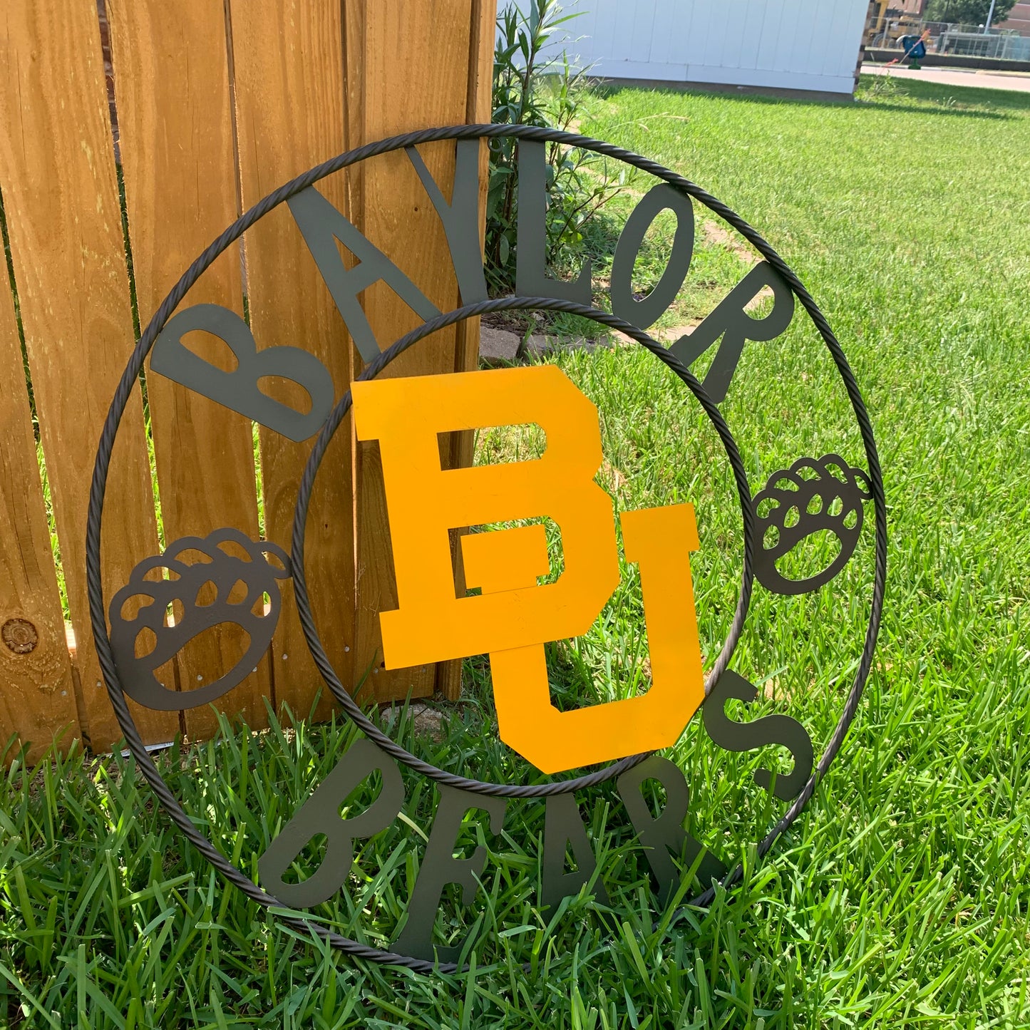 12", 18", 24", 32" BAYLOR BEARS CUSTOM METAL VINTAGE CRAFT WESTERN HOME DECOR HANDMADE