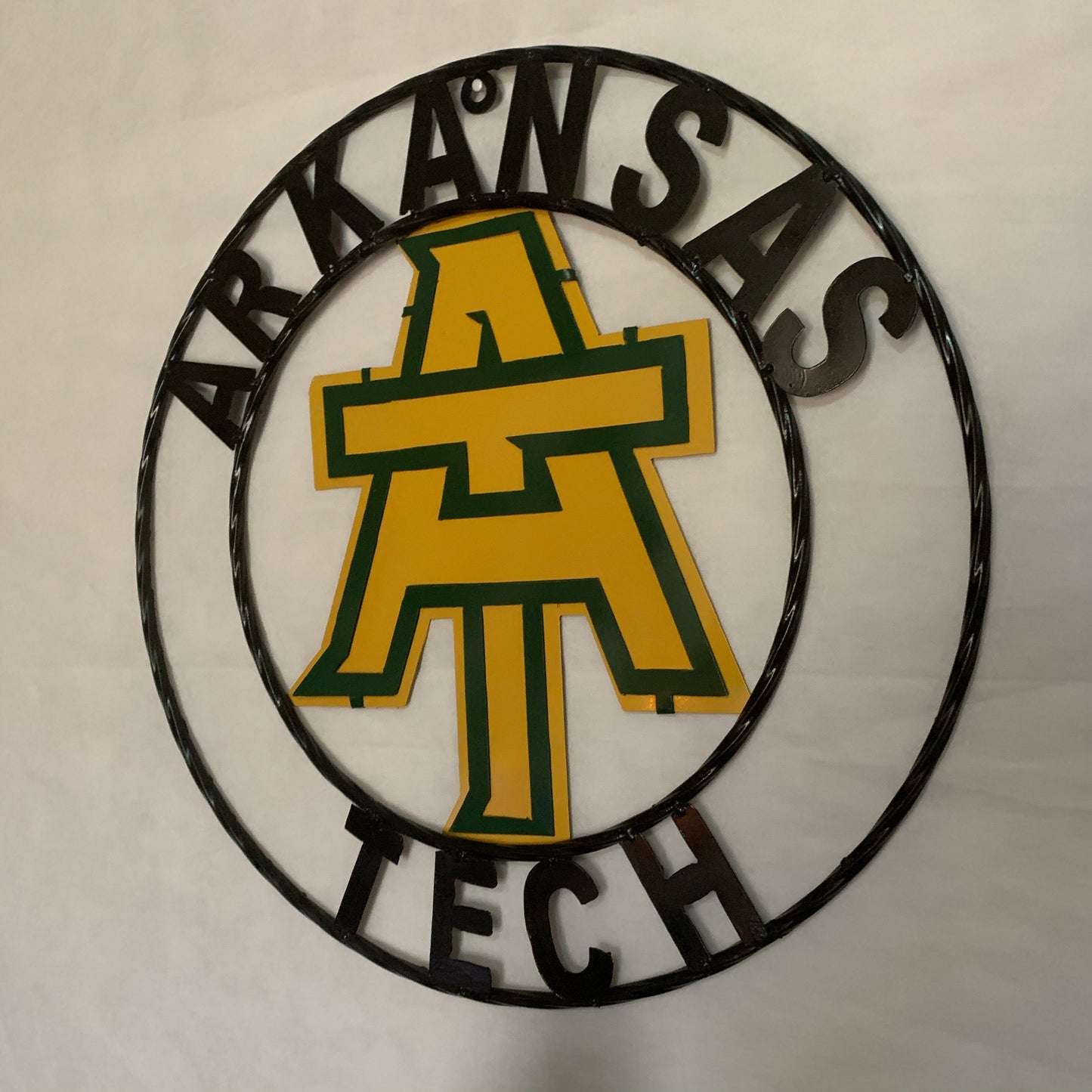 ARKANSAS TECH CUSTOM METAL VINTAGE CRAFT SIGN TEAM WESTERN HOME DECOR HANDMADE