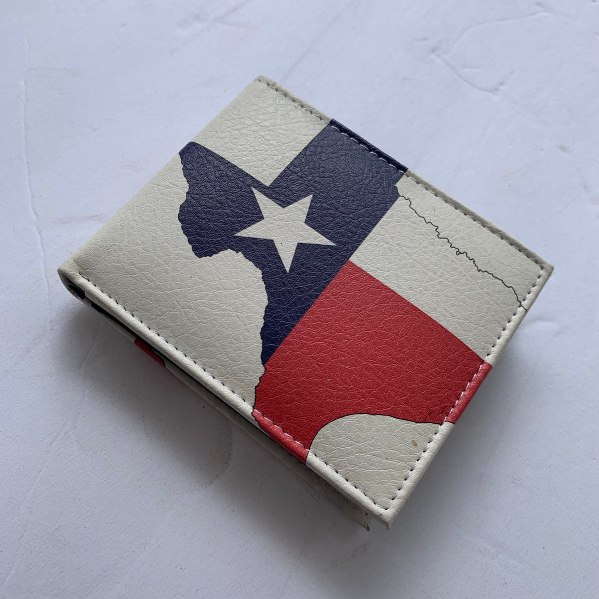5" TEXAS FLAG WALLET LEATHER BIFOLD WALLET NEW