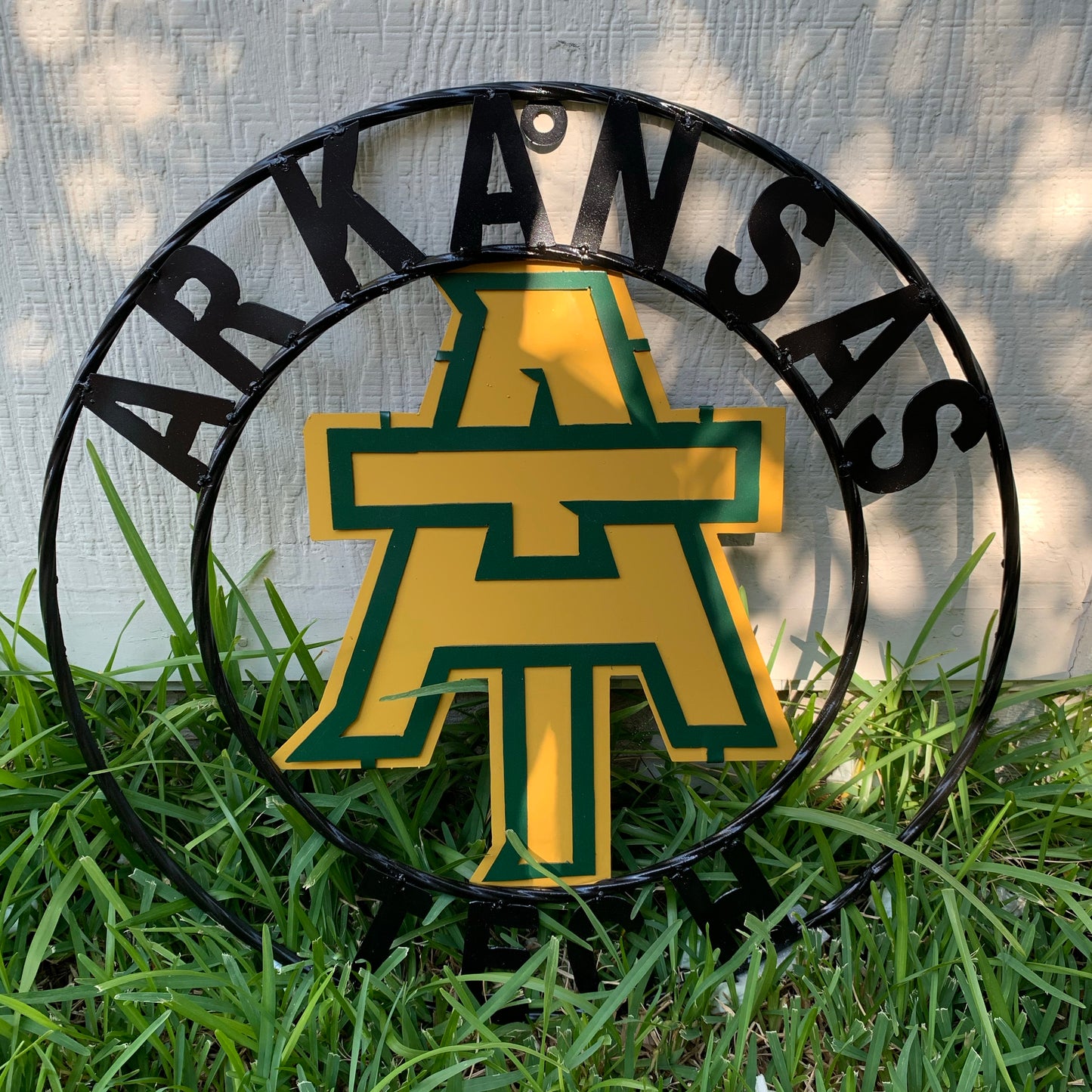 ARKANSAS TECH CUSTOM METAL VINTAGE CRAFT SIGN TEAM WESTERN HOME DECOR HANDMADE