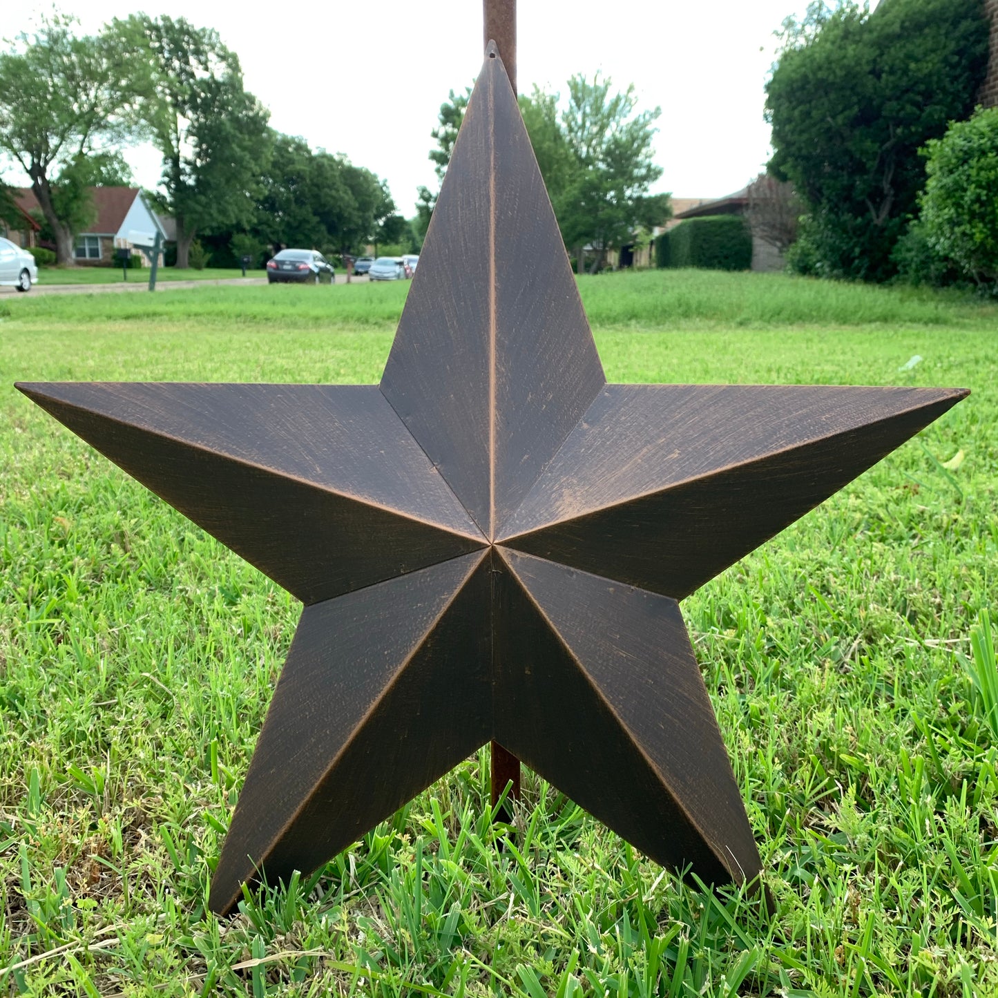 12",16",22",24",30",36" RUSTIC BRONZE BARN STAR 5 POINT METAL STAR OF DAVID WESTERN HOME DECOR HANDMADE NEW 3" TO 36"-#EH10044