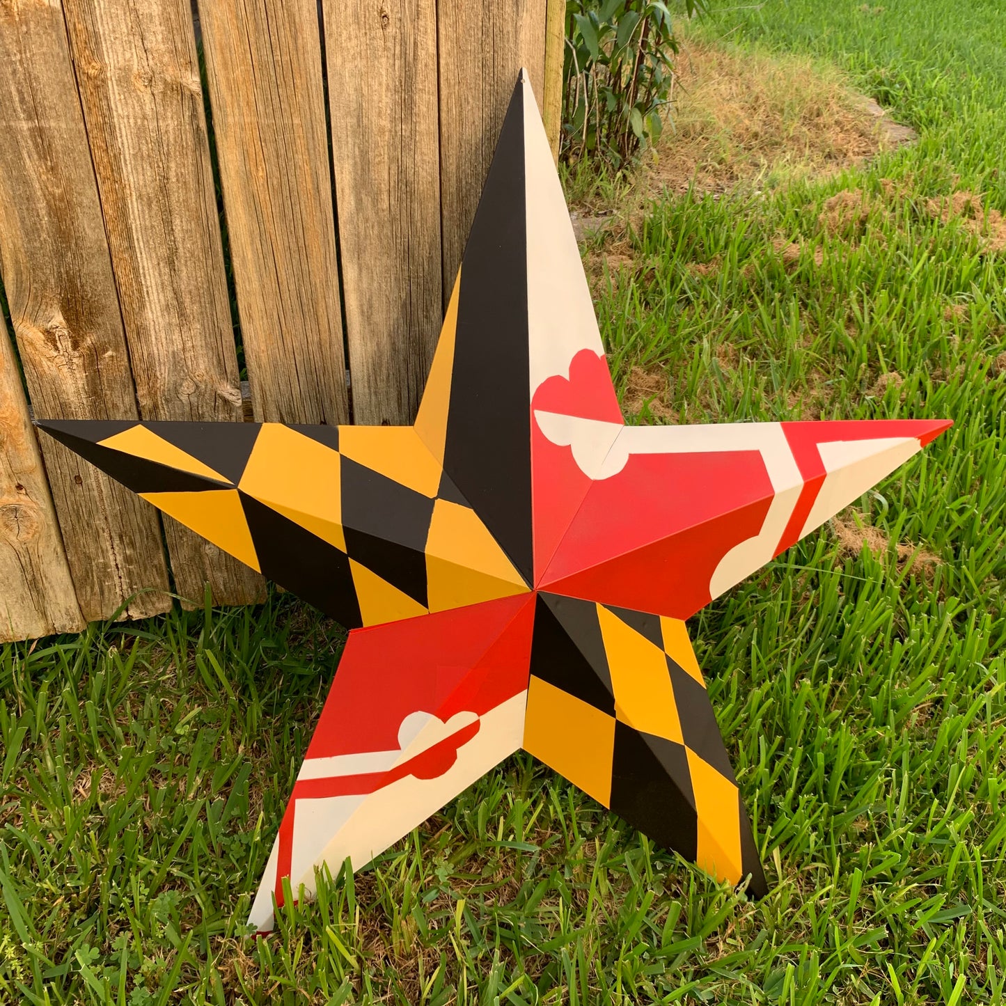 MARYLAND FLAG BARN METAL STAR WESTERN HOME DECOR HANDMADE 22",24",30",36" #EH10423