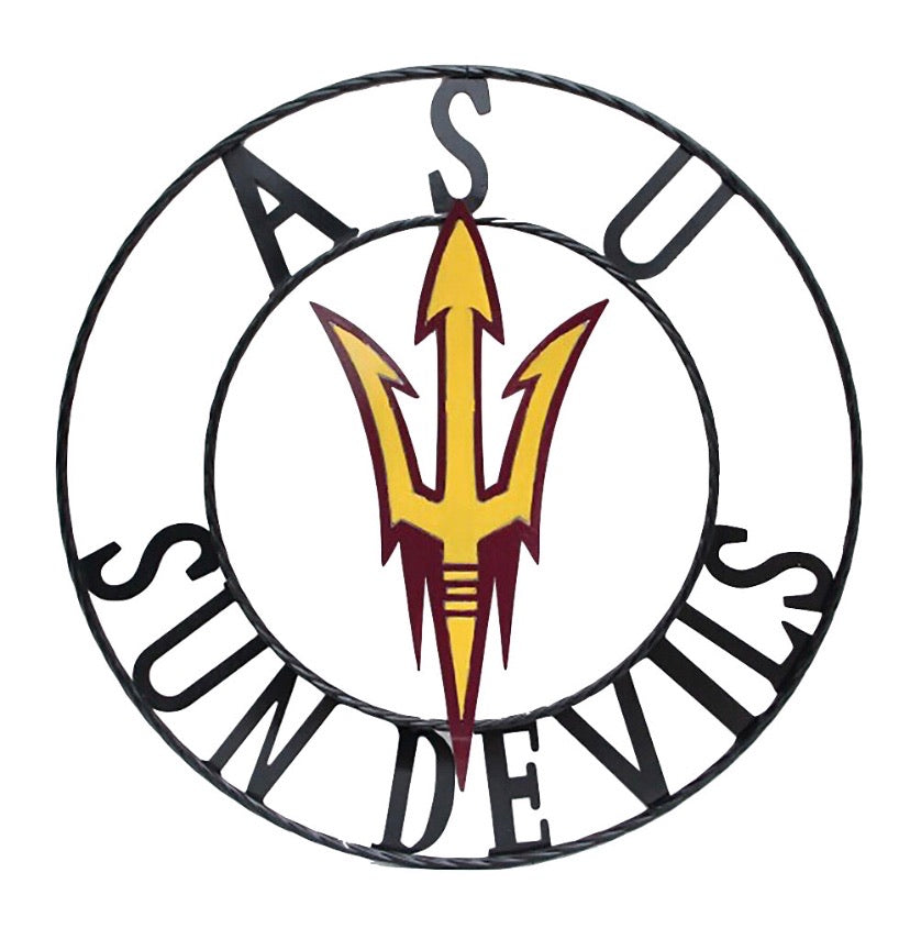 12", 18", 24", 32" ASU SUNDEVILS ARIZONA STATE CUSTOM METAL VINTAGE CRAFT SIGN TEAM WESTERN HOME DECOR HANDMADE