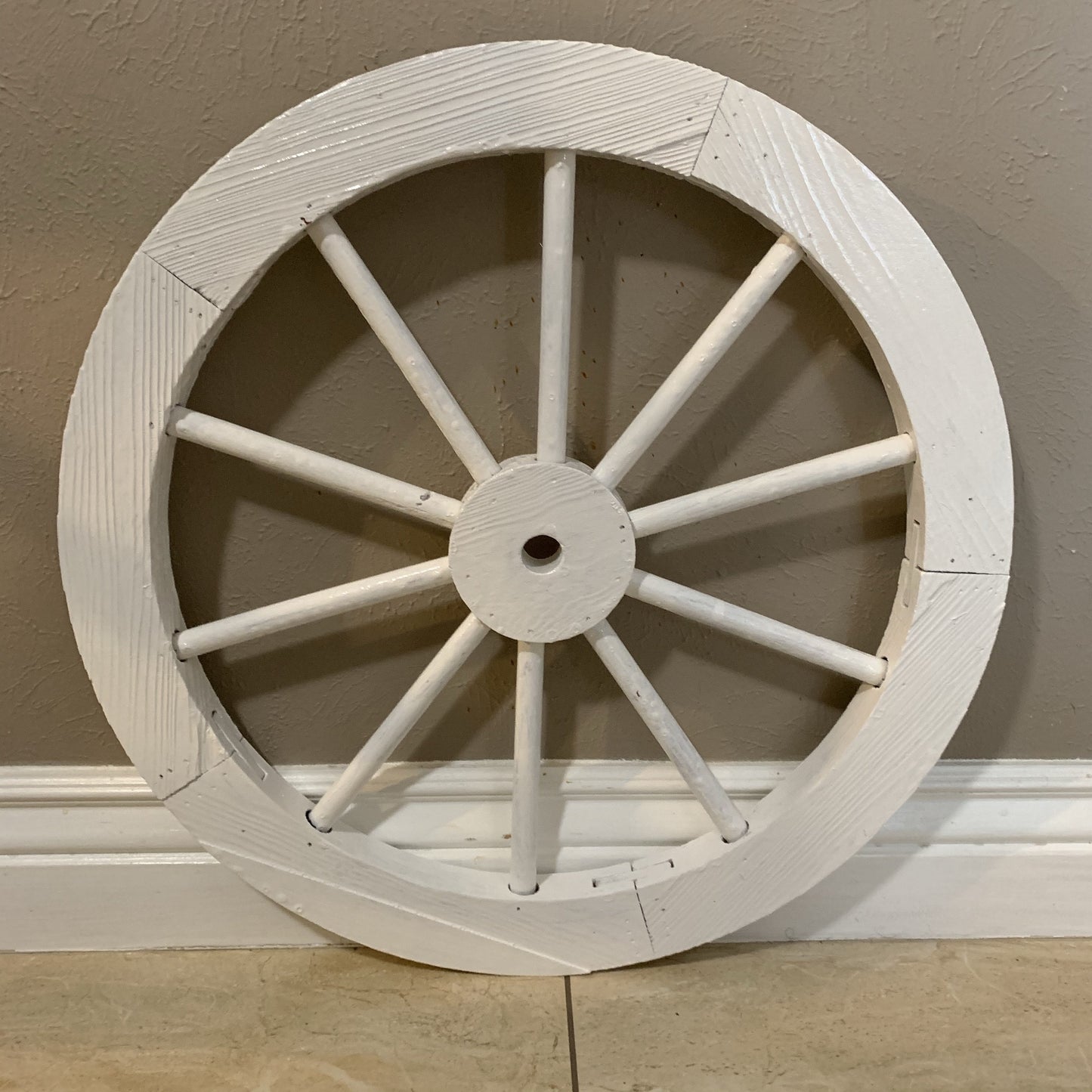 16",24",30" WAGON WHEEL BROWN BARN WOOD WESTERN HOME DECOR RUSTIC HANDMADE CRAFT