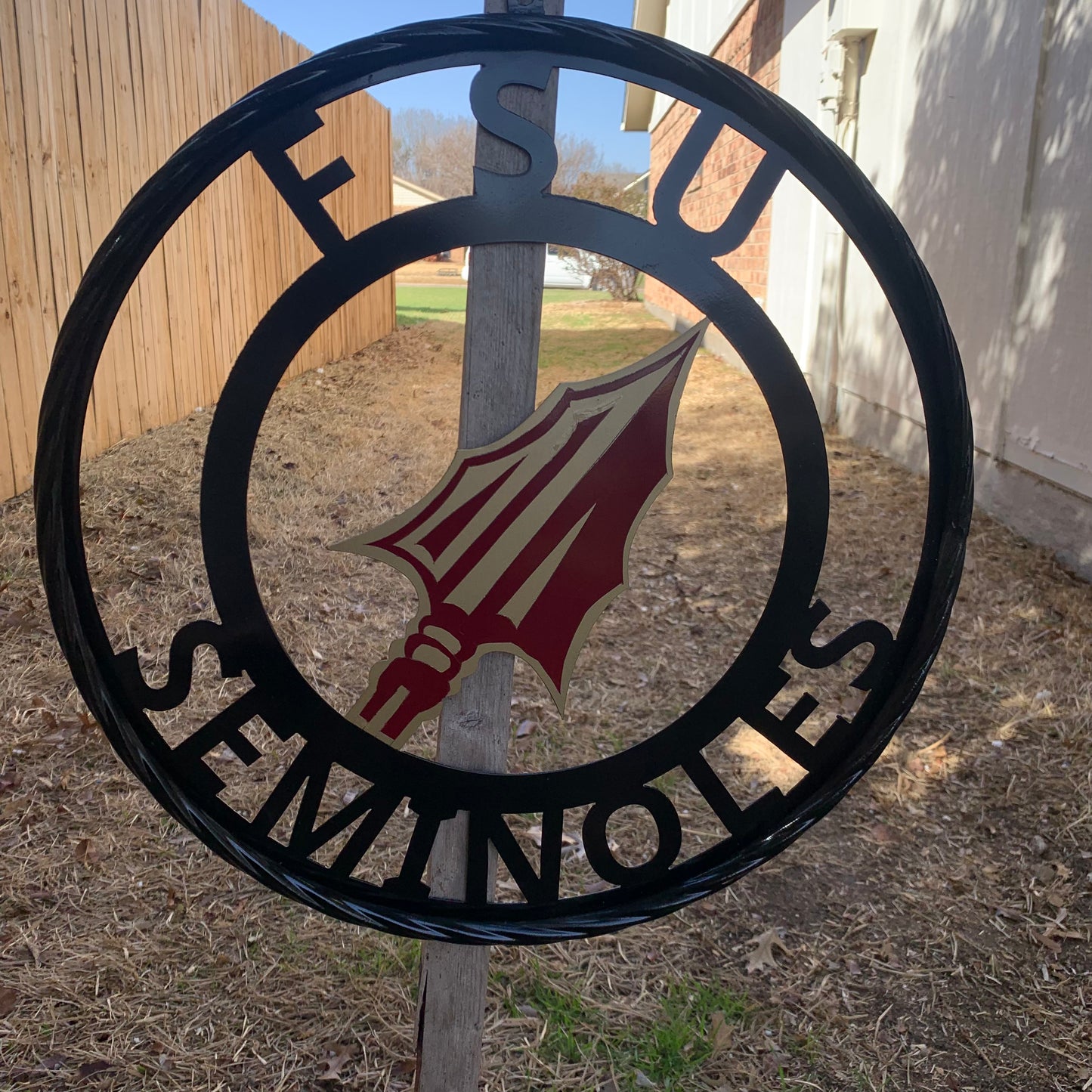 FSU SEMINOLES FLORIDA METAL CUSTOM VINTAGE CRAFT TEAM SIGN HANDMADE 12",18",24",36"